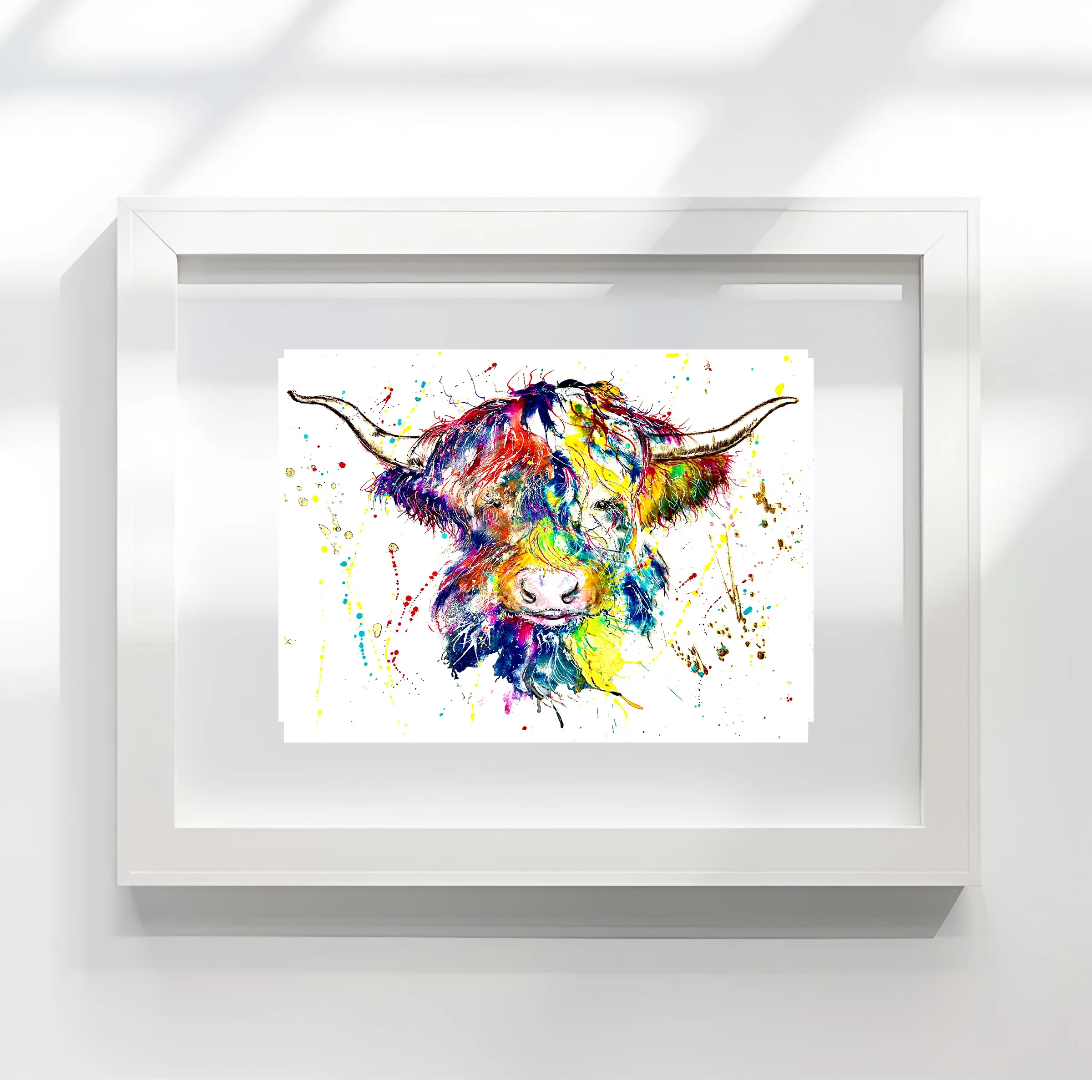 FINE ART PRINT OF HIGHLAND COW, PART OF THE 'ANIMAL ART COLLECTION' - Image 4