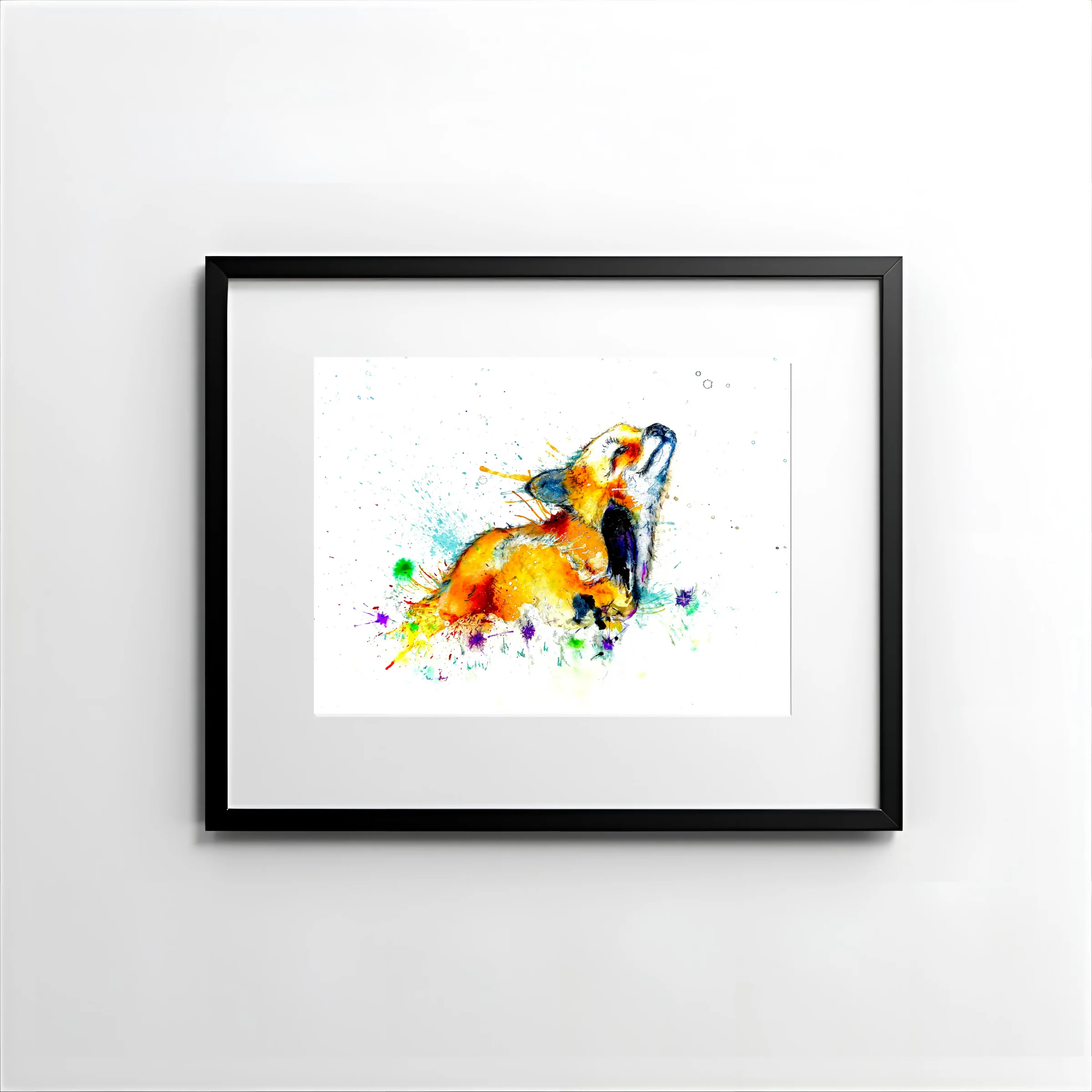 FINE ART PRINT OF ITCHY THE FOX, PART OF THE 'ANIMAL ART COLLECTION' - Image 2
