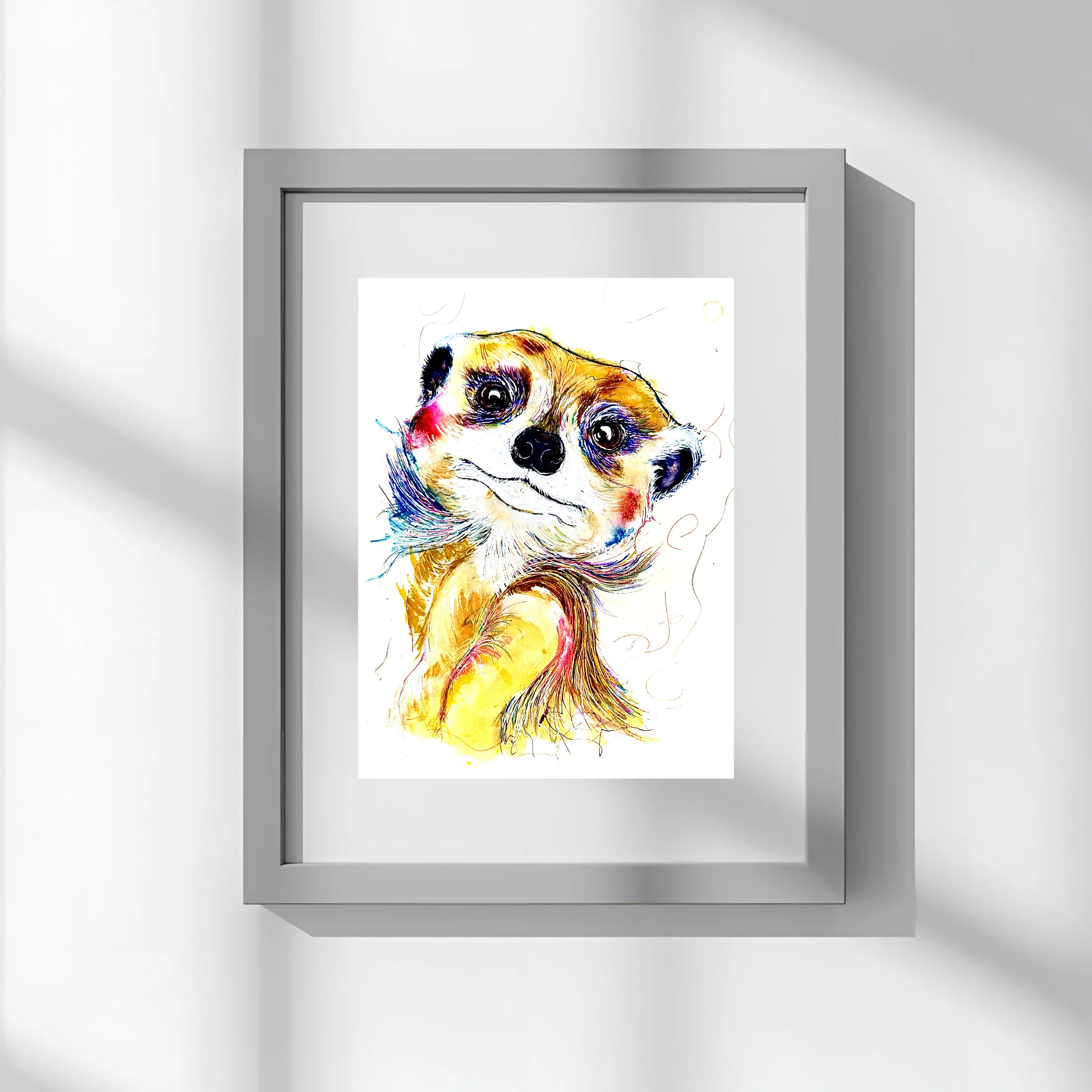FINE ART PRINT OF MARILYN THE MEERKAT - Image 3