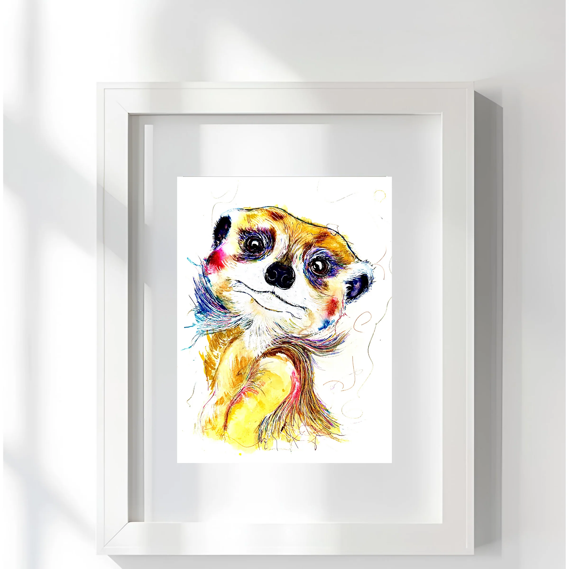 FINE ART PRINT OF MARILYN THE MEERKAT - Image 4