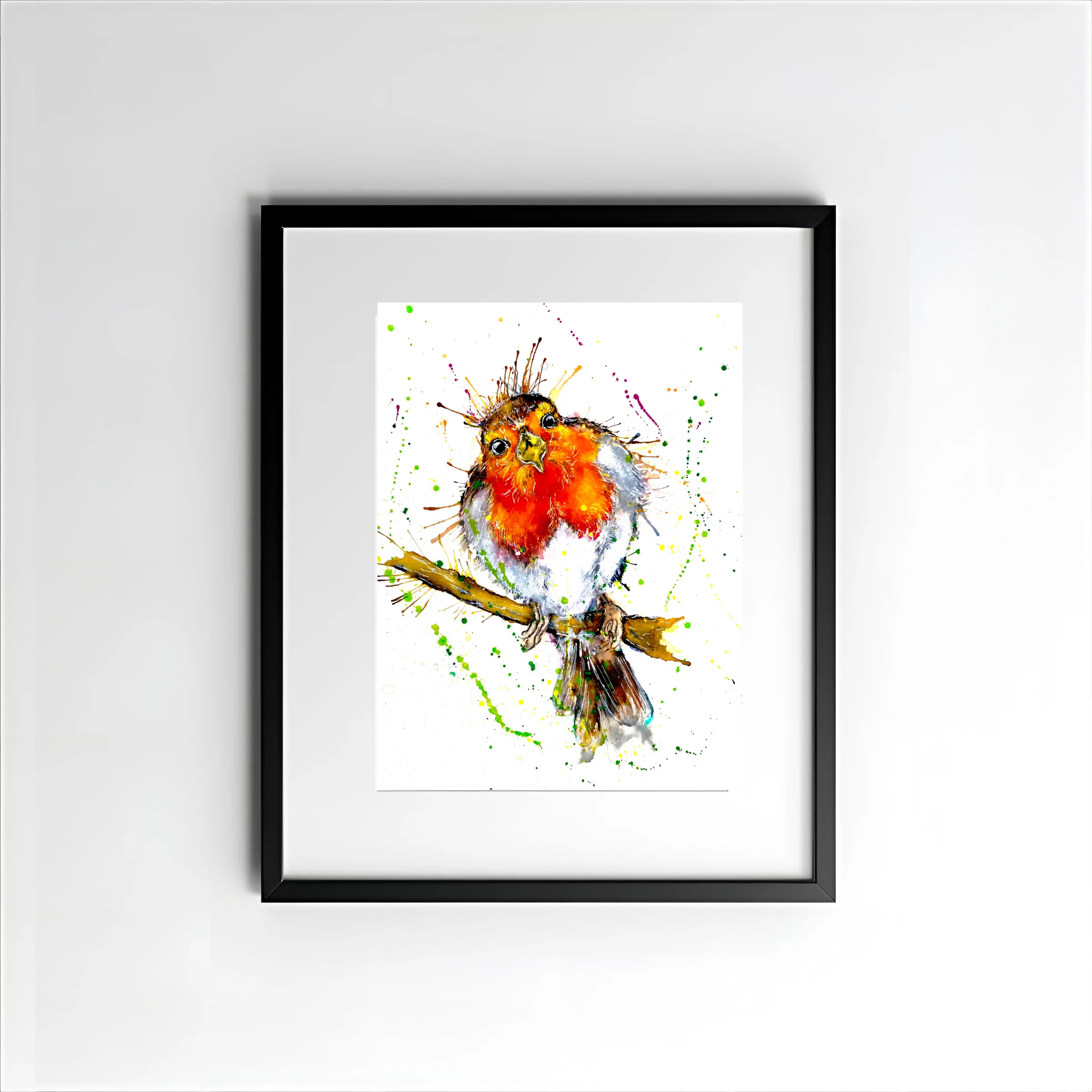 FINE ART PRINT OF OLIVER THE ROBIN, PART OF THE 'ANIMAL ART COLLECTION' - Image 2