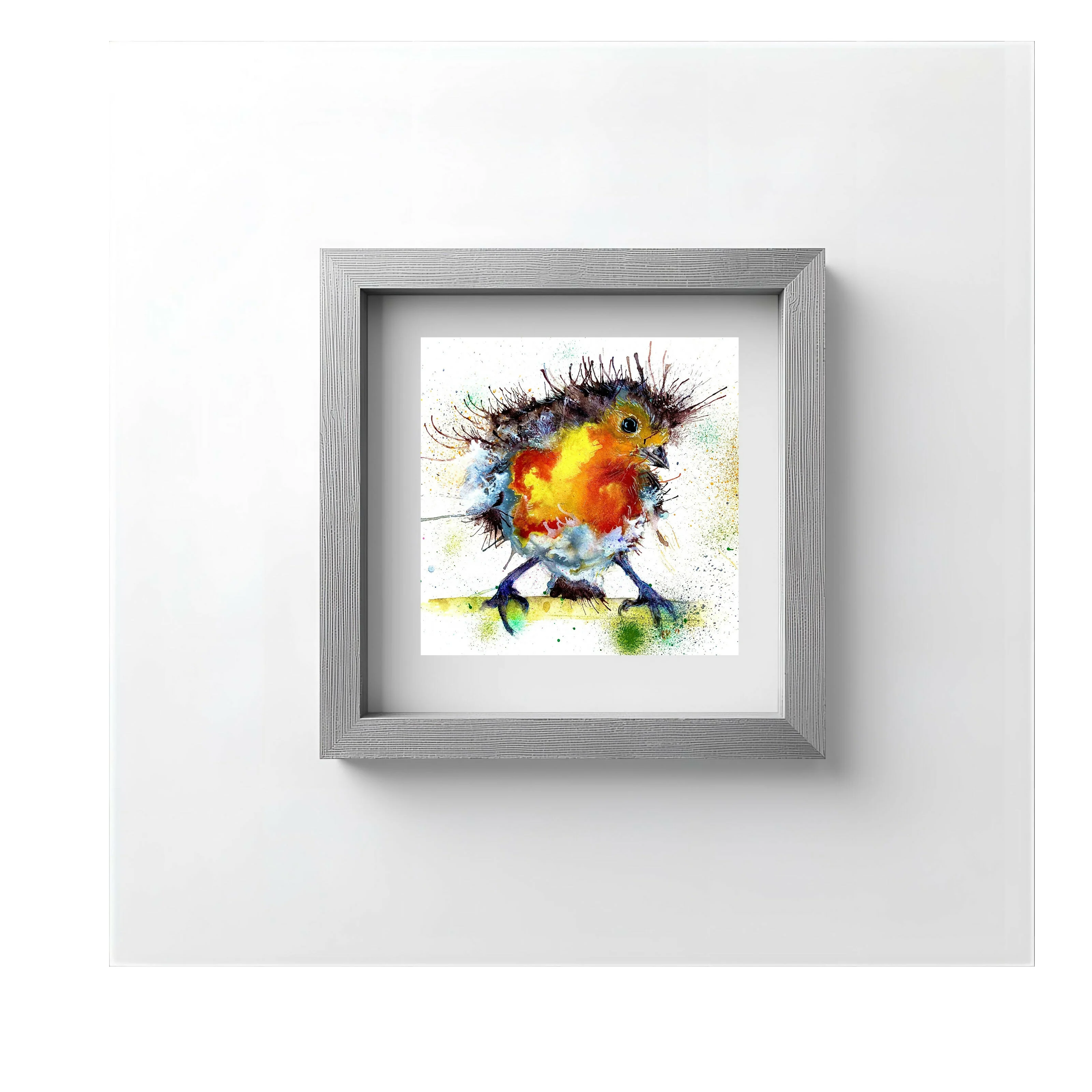 FINE ART PRINT OF ROCKY ROBIN, PART OF THE 'LITTLE MINI TREASURE' ART COLLECTION - Image 3