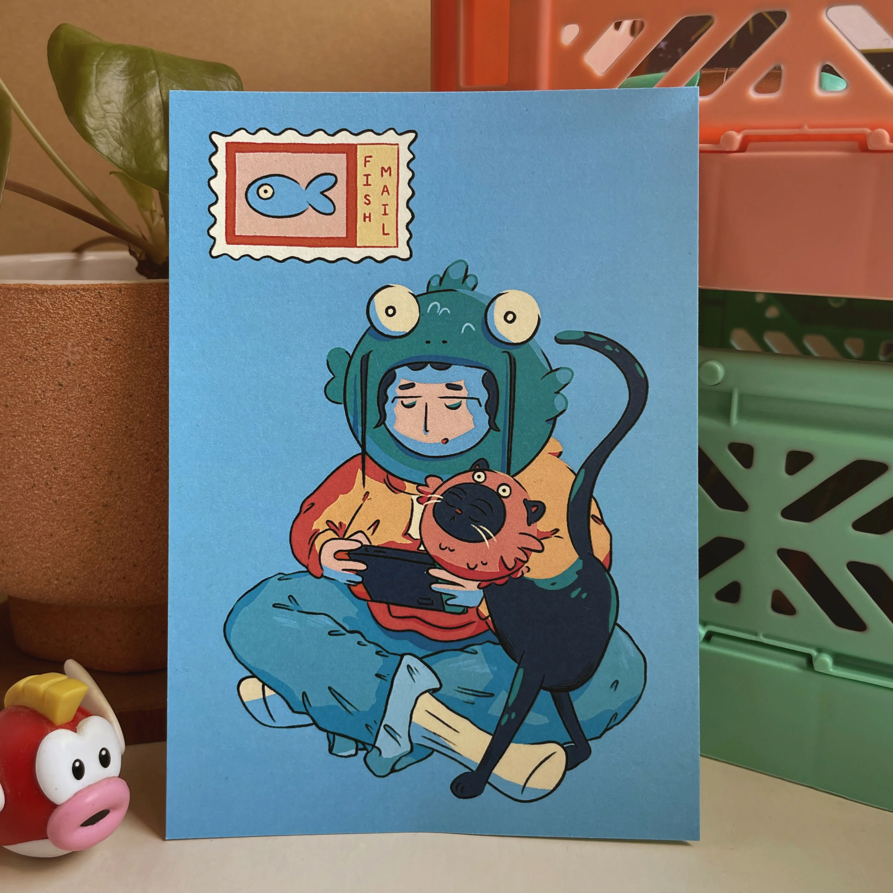 Fish Mail A6 Print