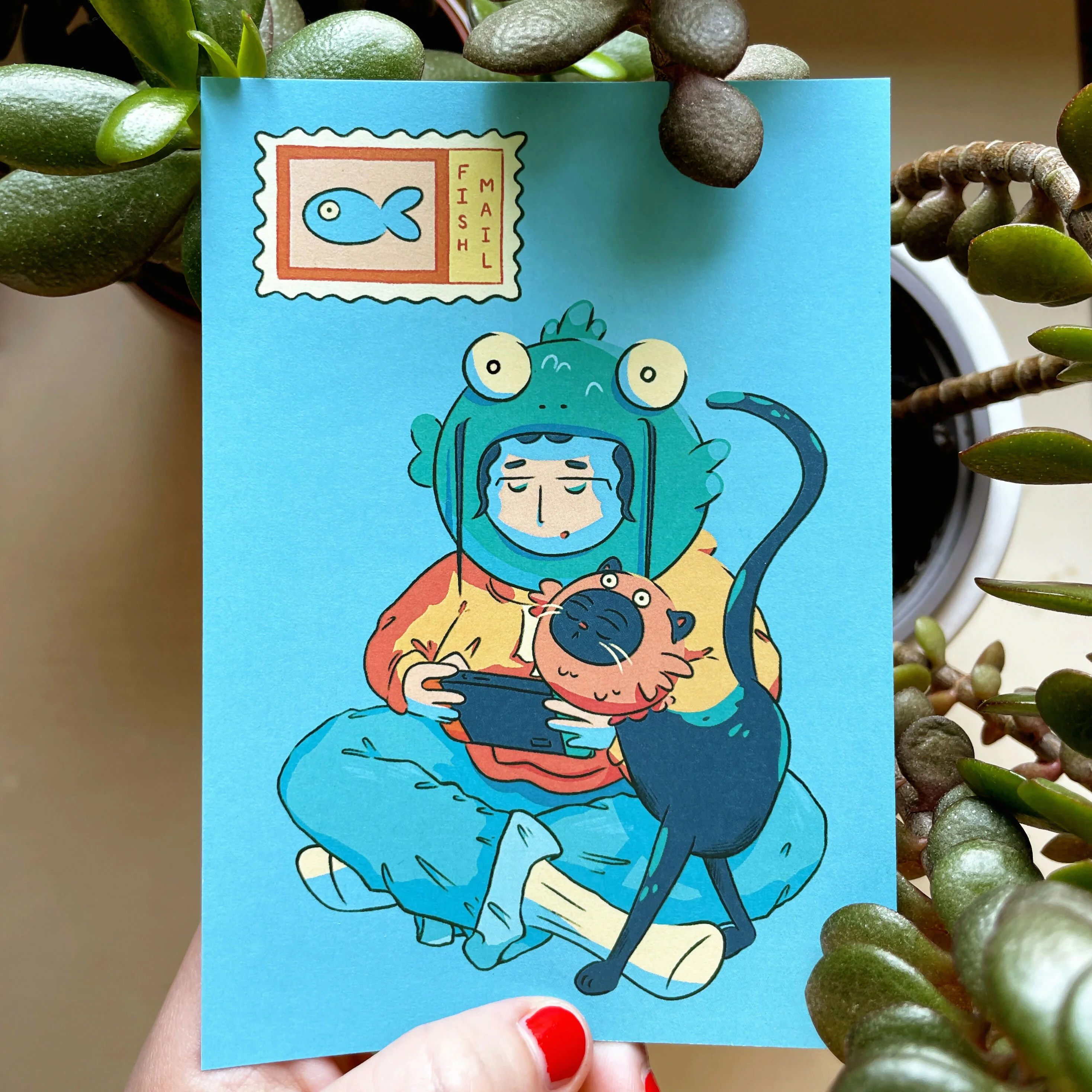 Fish Mail A6 Print - Image 2