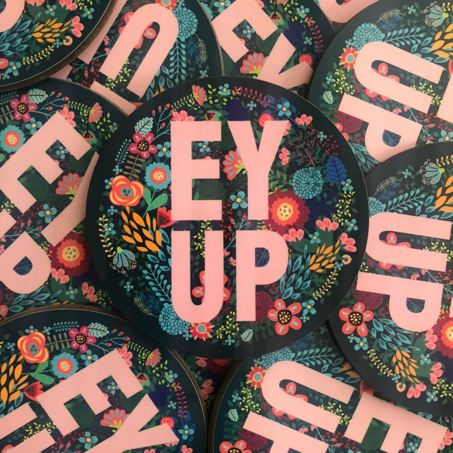 Floral Yorkshire Sayings Coasters - Image 3