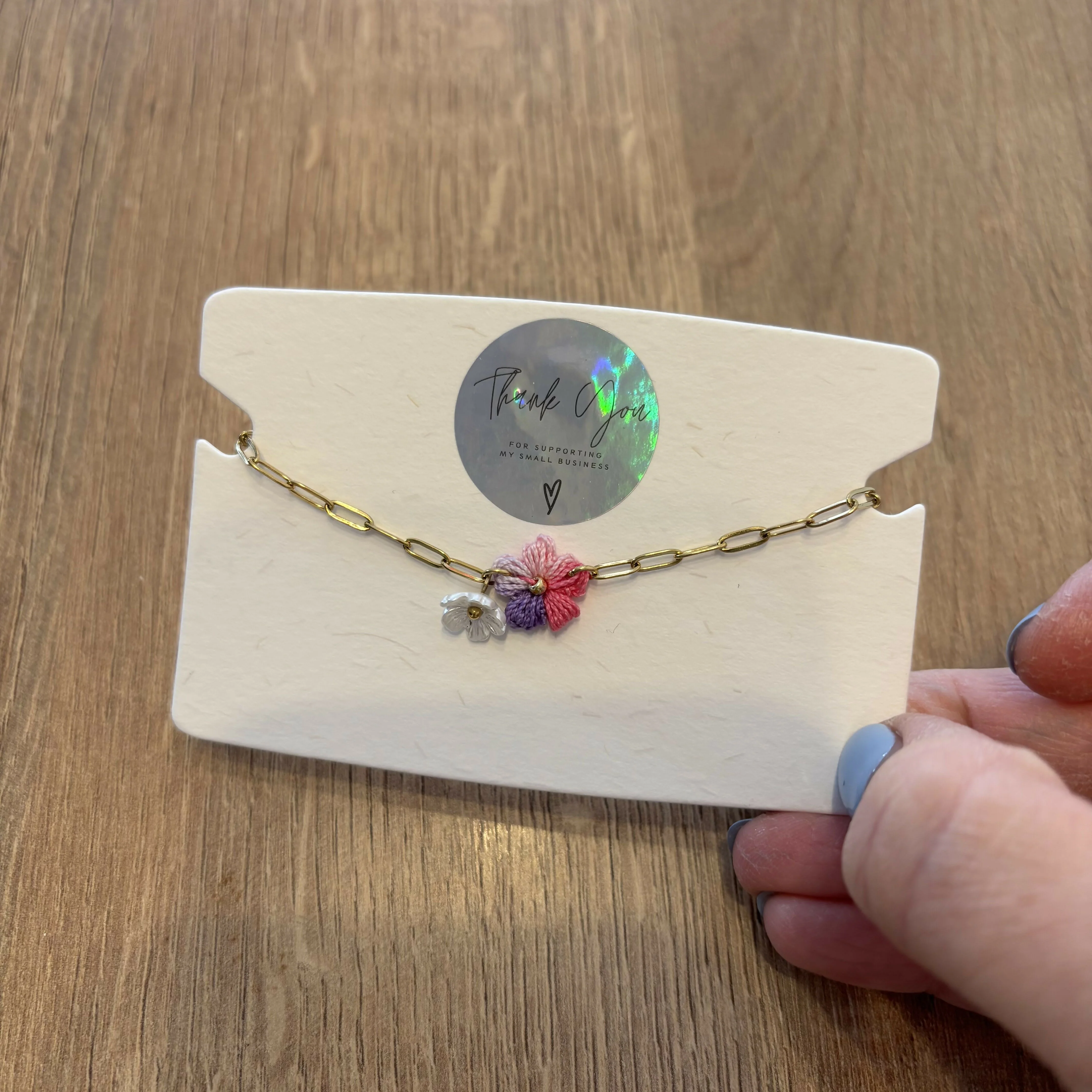Flower Charm Bracelets - Image 2