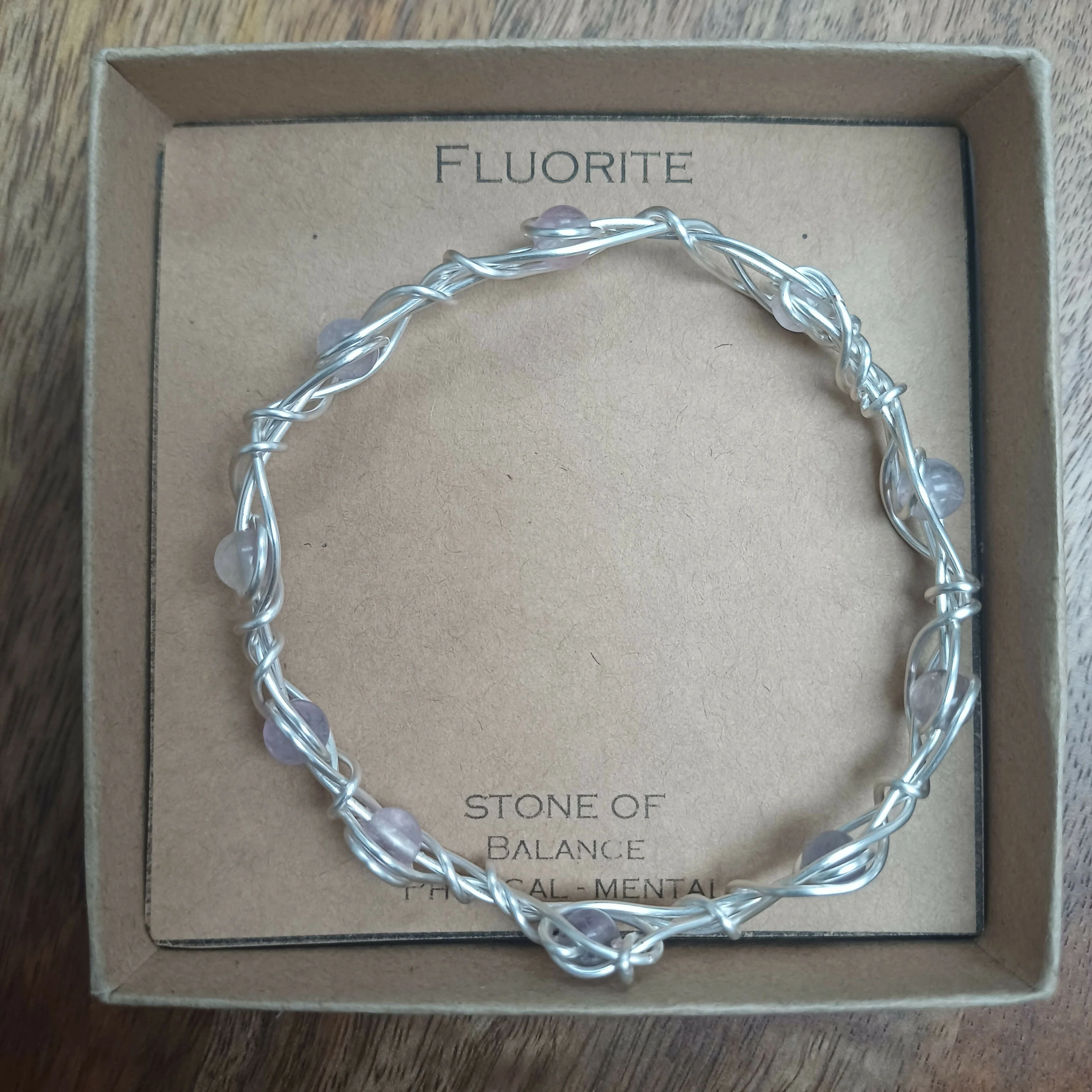Fluorite Wire Wrapped Bracelet - Image 3