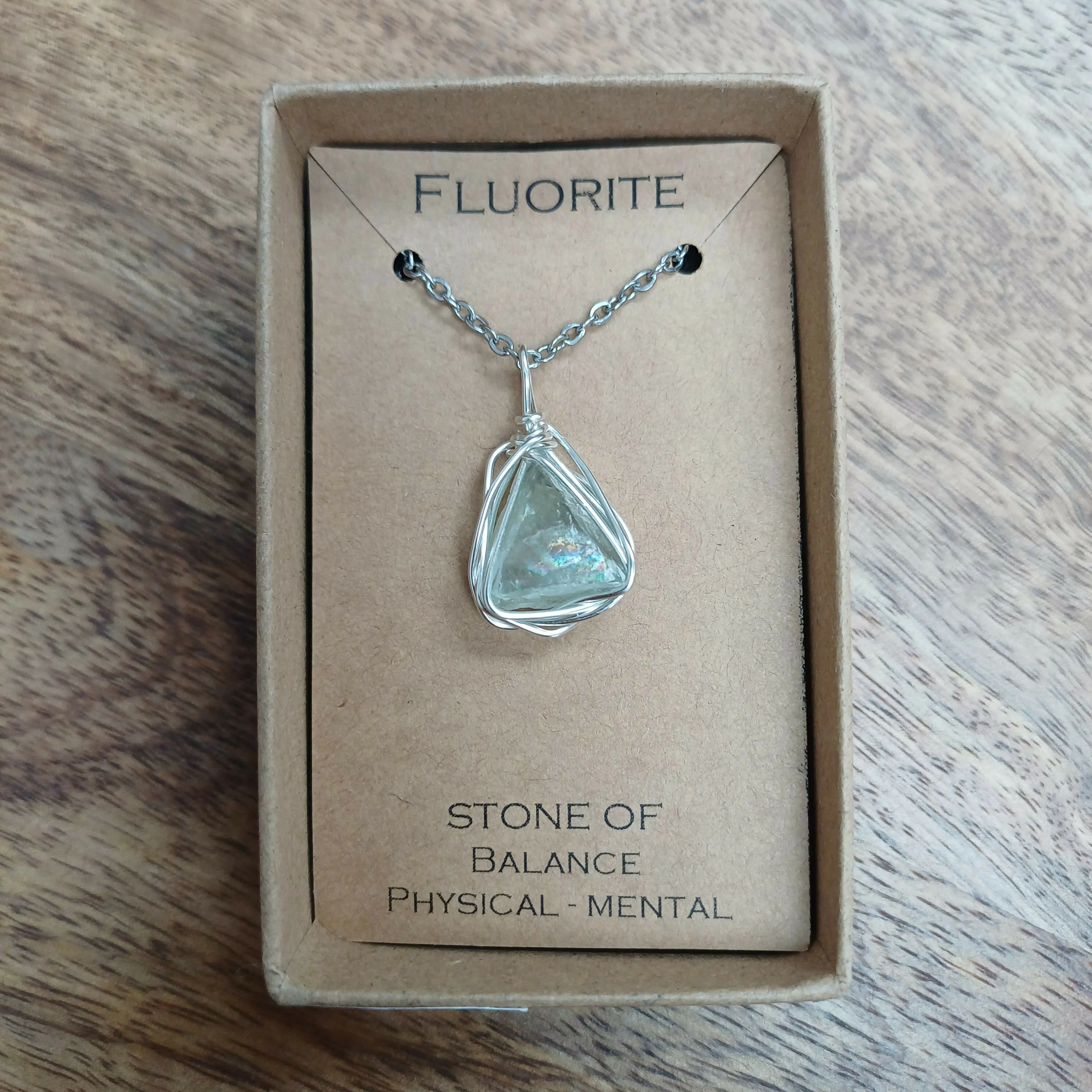 Fluorite Wire Wrapped Pendant