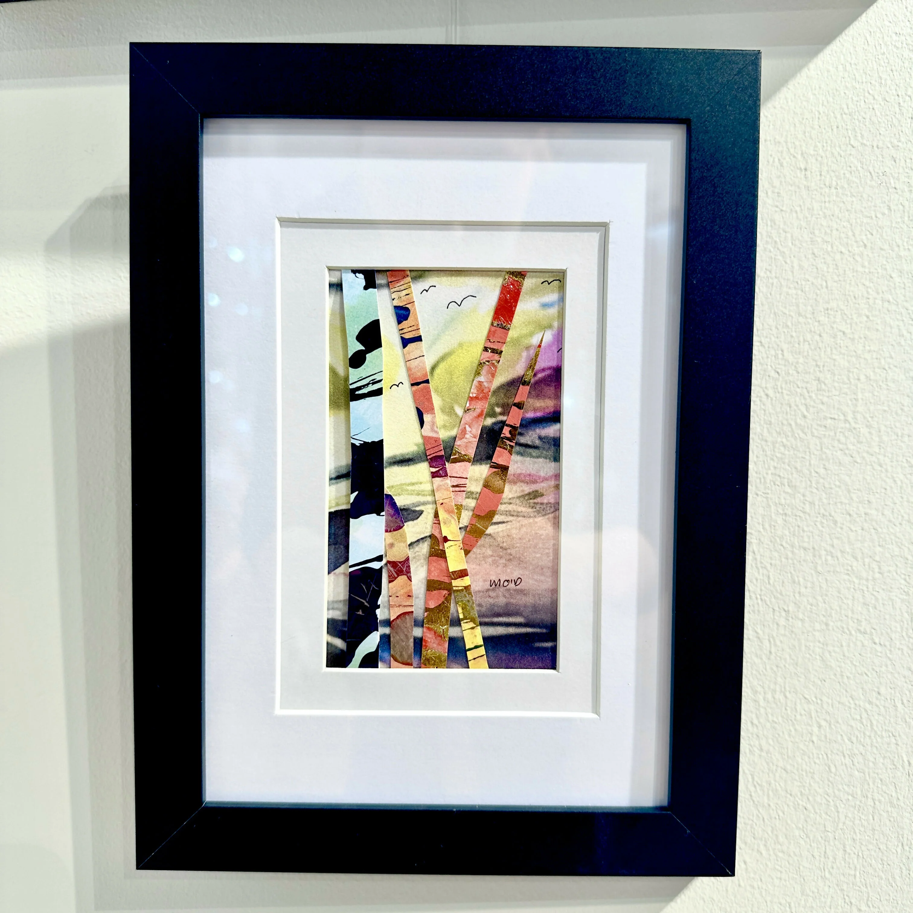 Forest Print 24cm x 18cm Framed (Black)