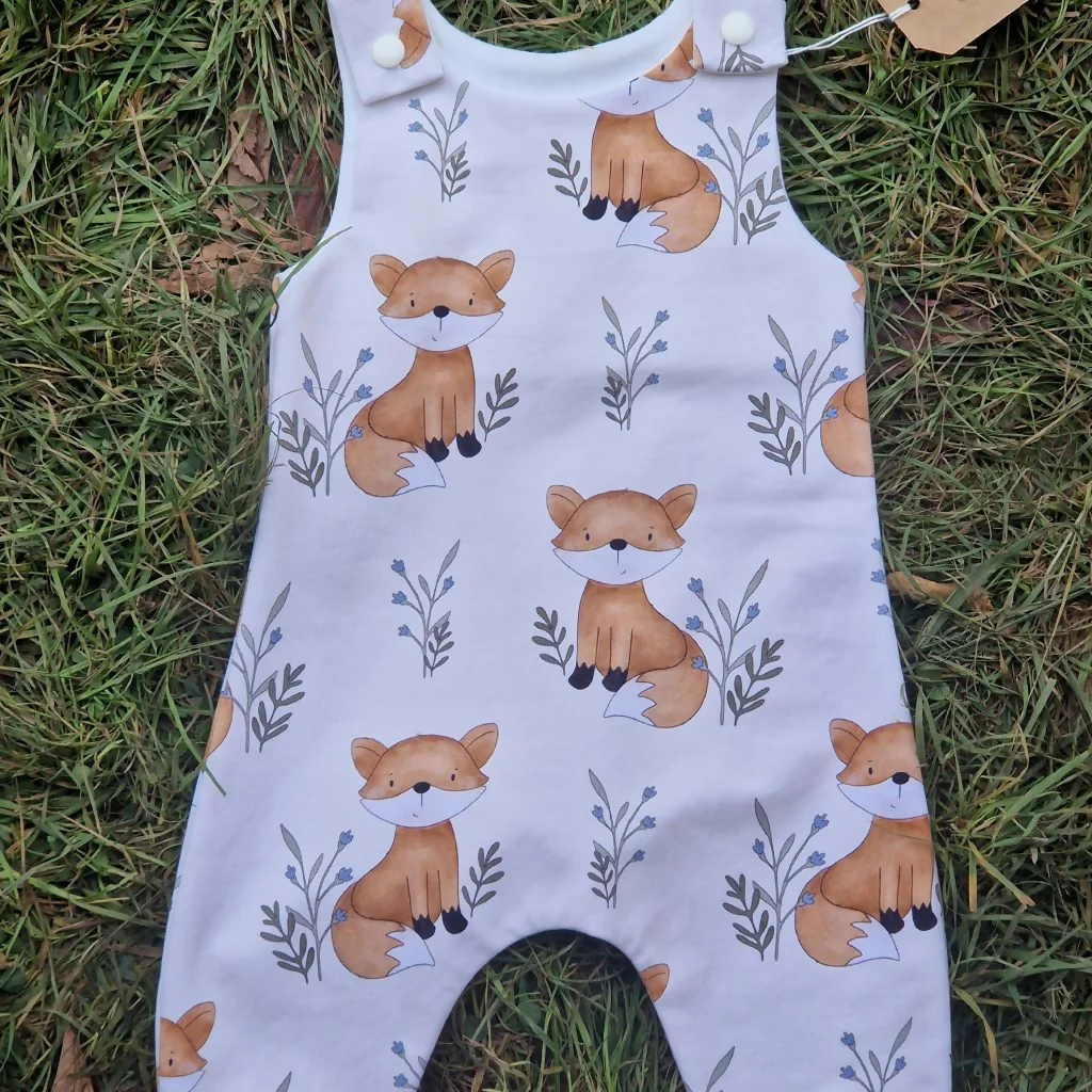 FOXY FOXES ROMPER 6-12 MONTHS