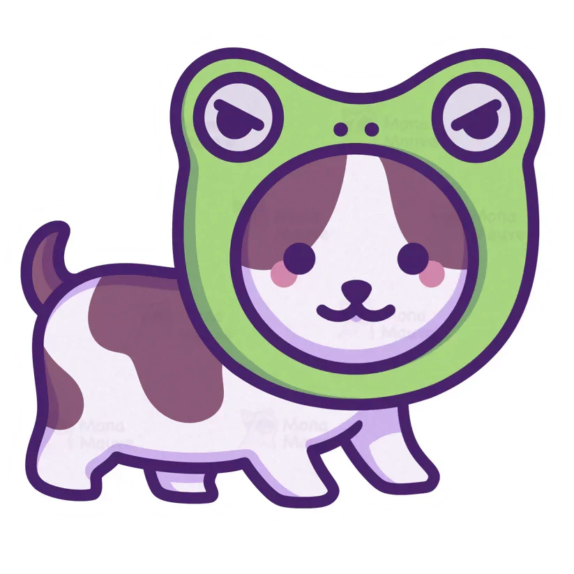 Frog Hat Cat Sticker - Image 2