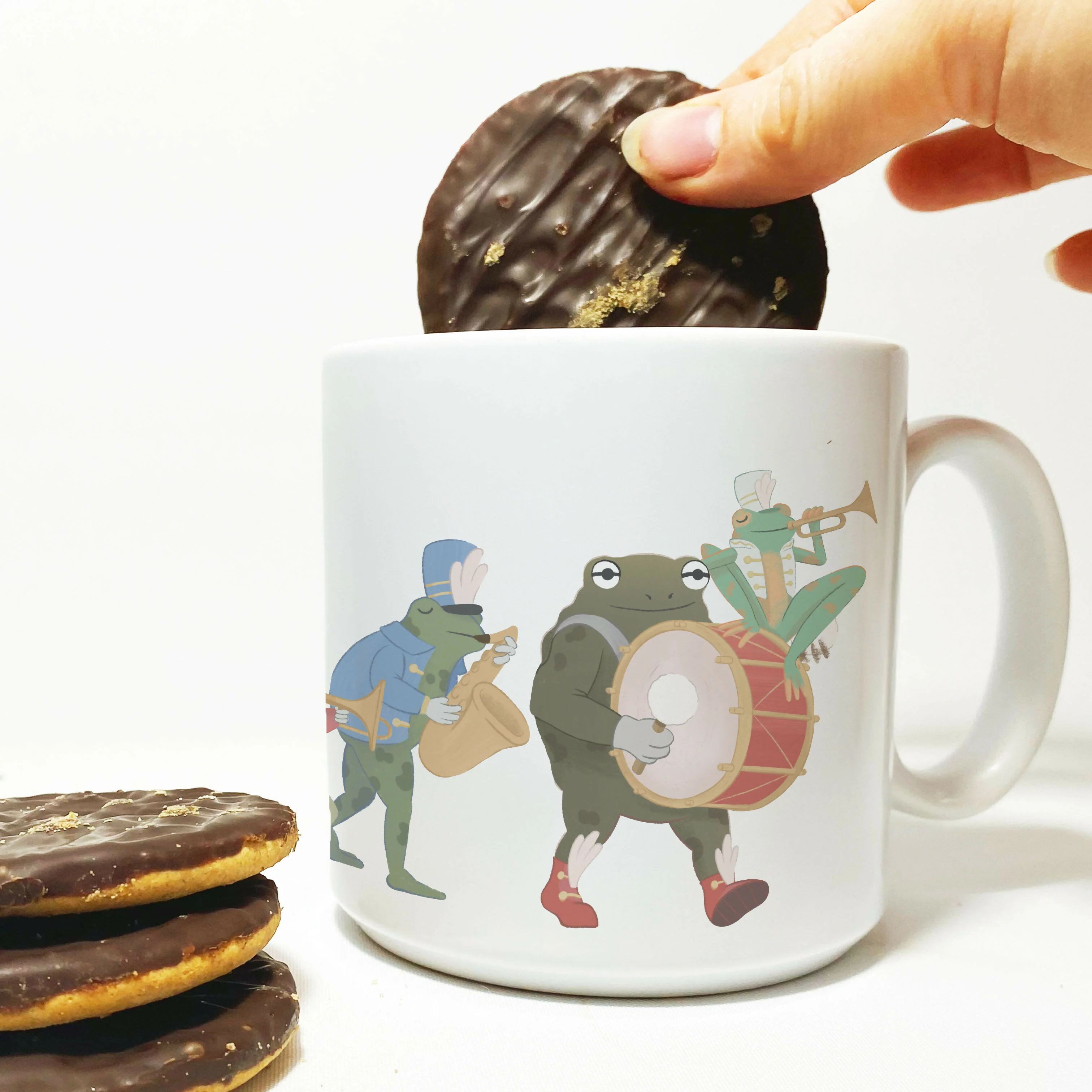 Frogs and toads marching band - Dunker Mug