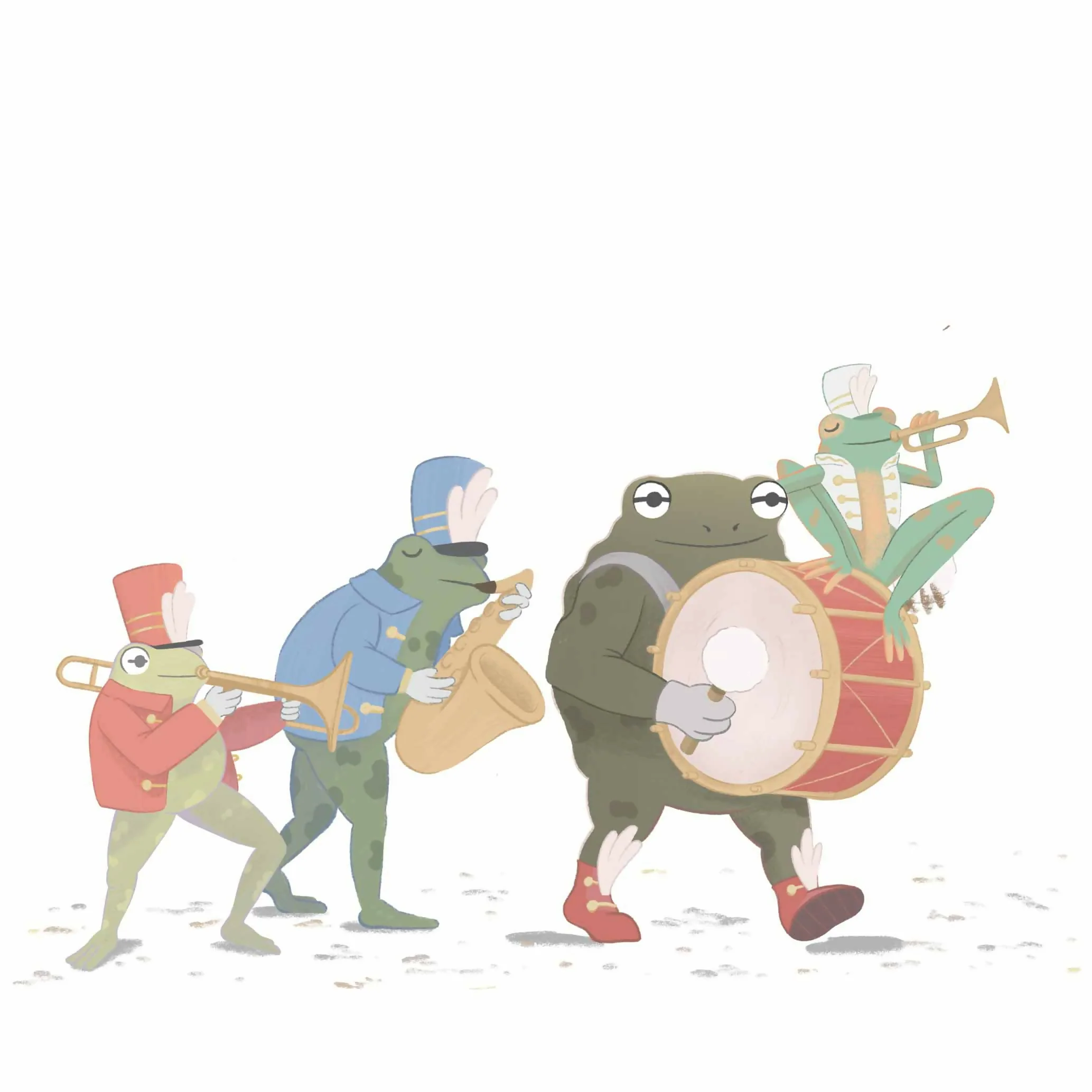 Frogs and toads marching band Illustration - 15 oz Mug - Image 2