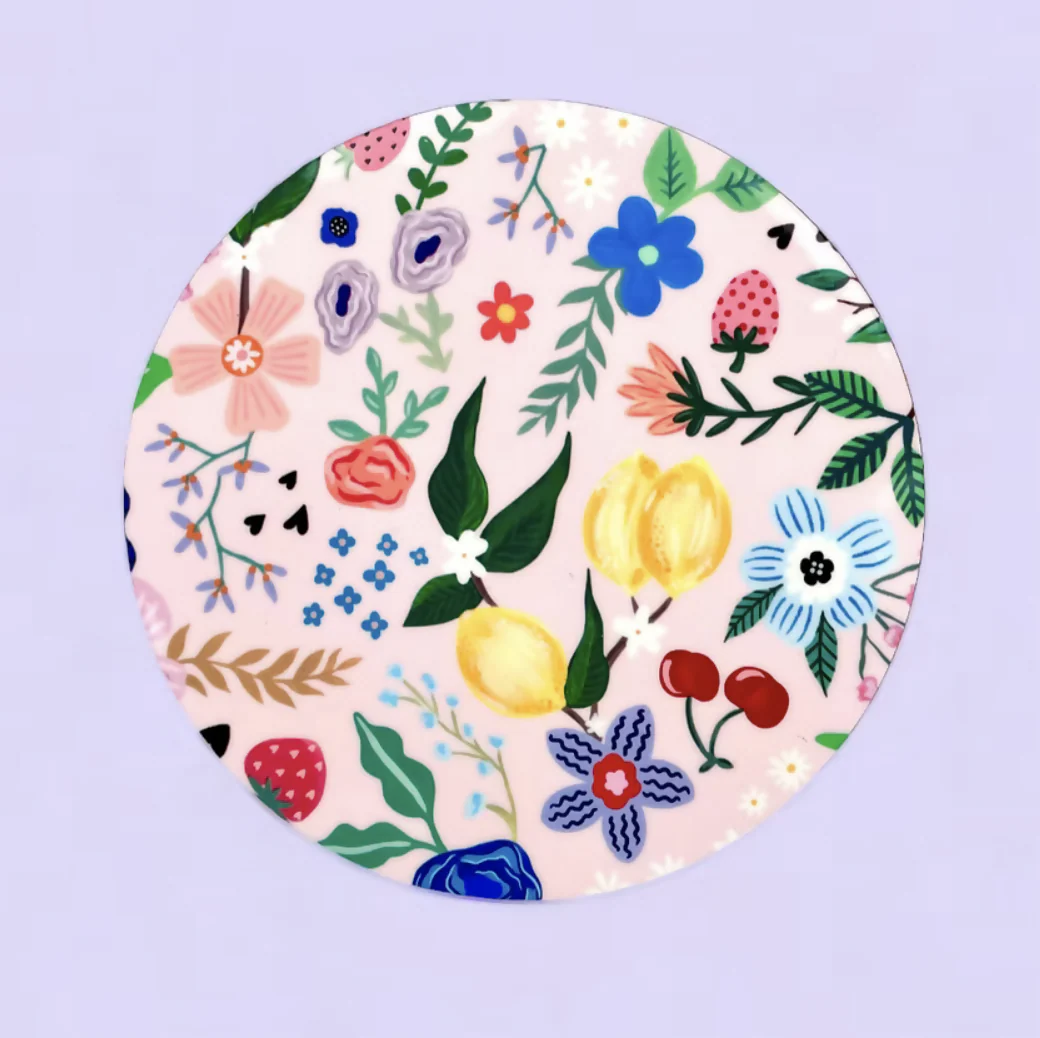 Fruity Floral Coaster