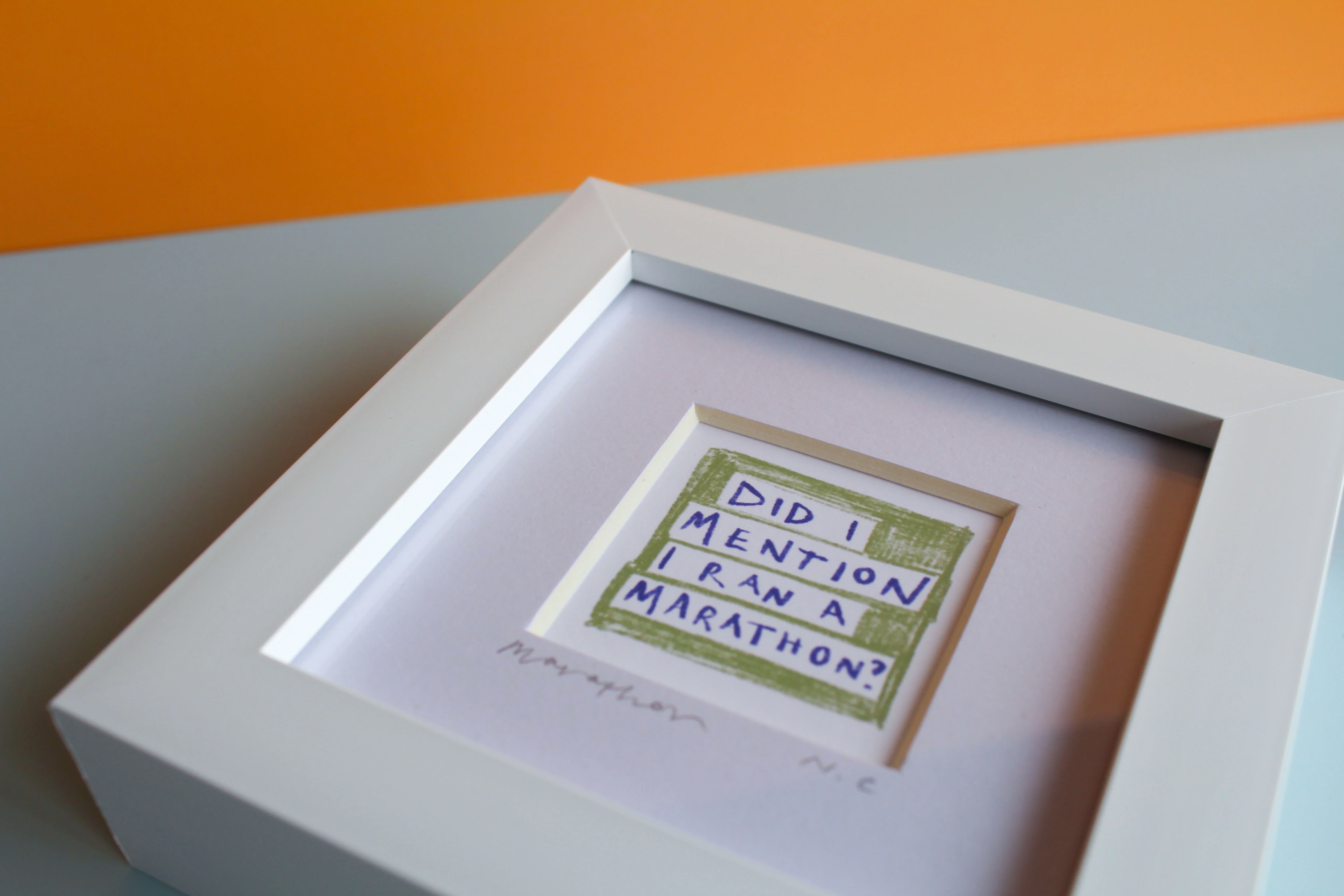 Funny Marathon Mini Print - Image 2