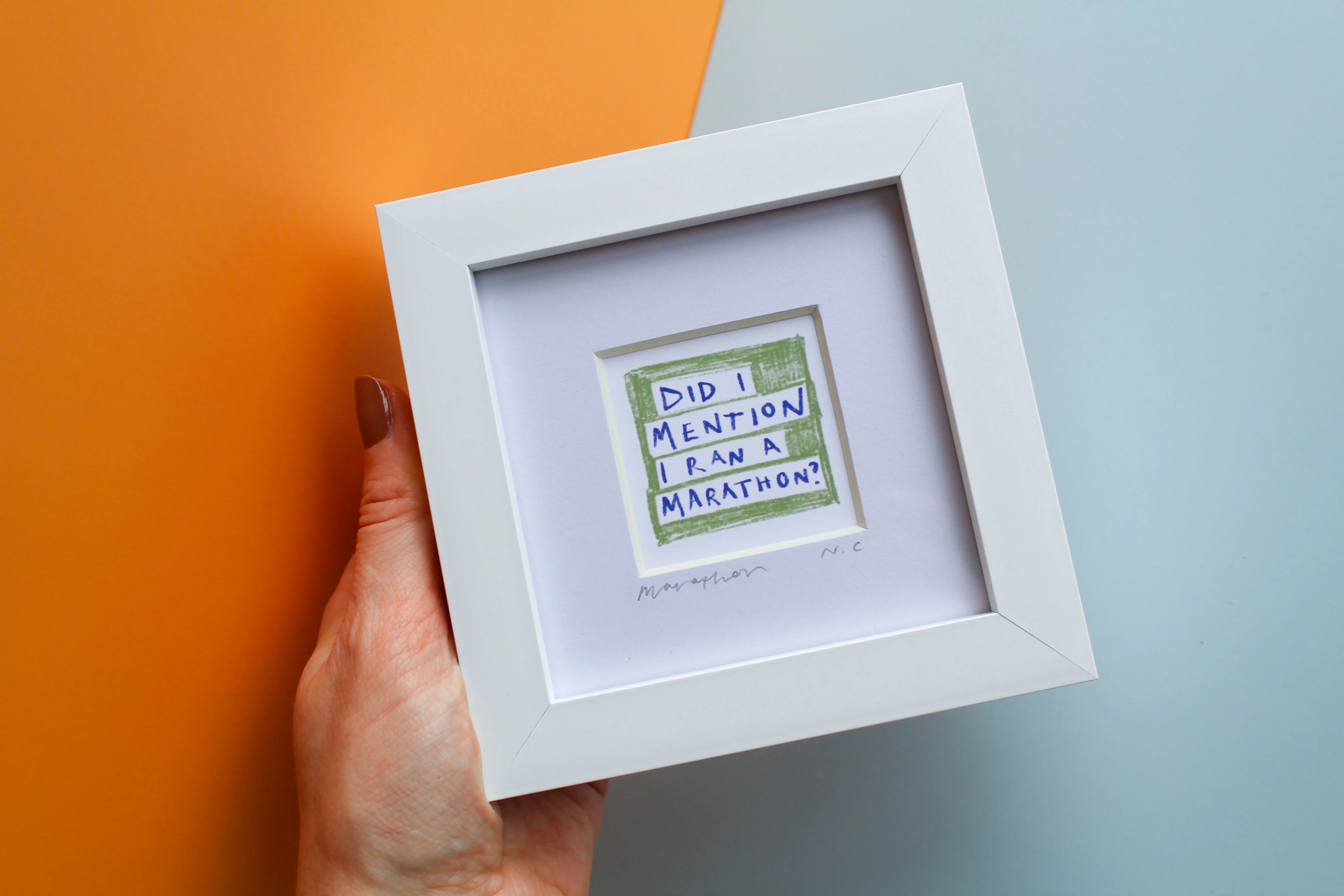 Funny Marathon Mini Print - Image 3