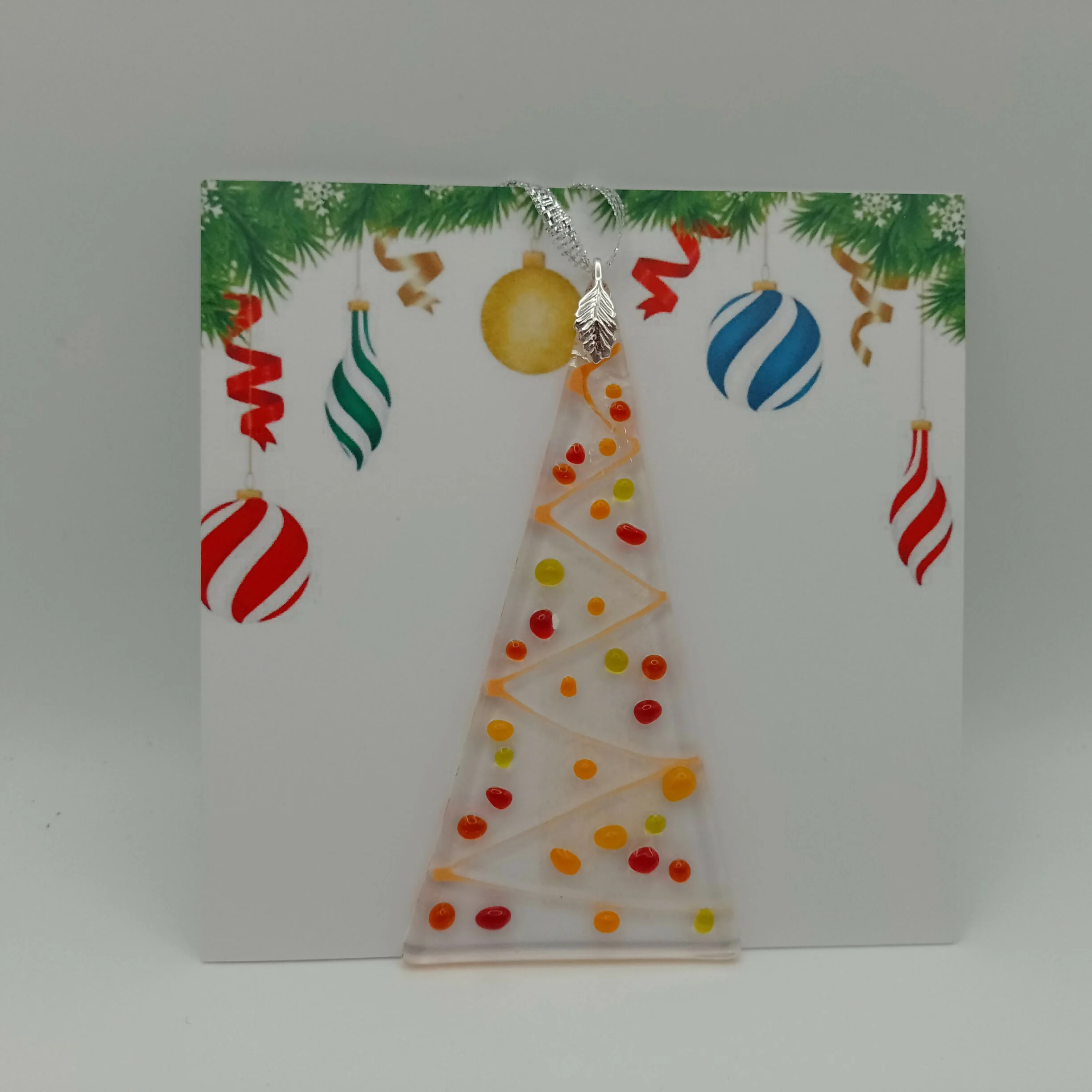 Fused Glass Christmas Card
