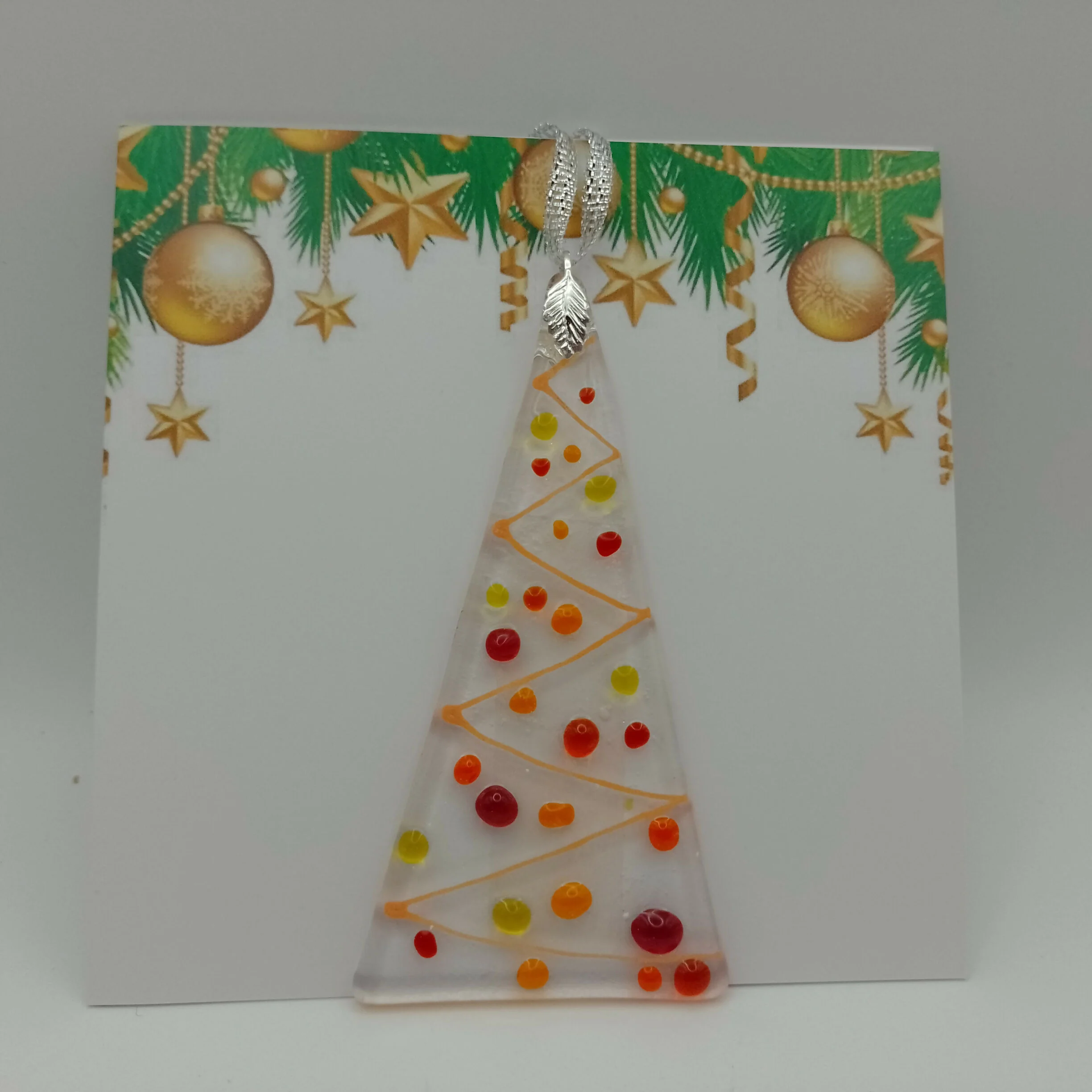 Fused Glass Christmas Card