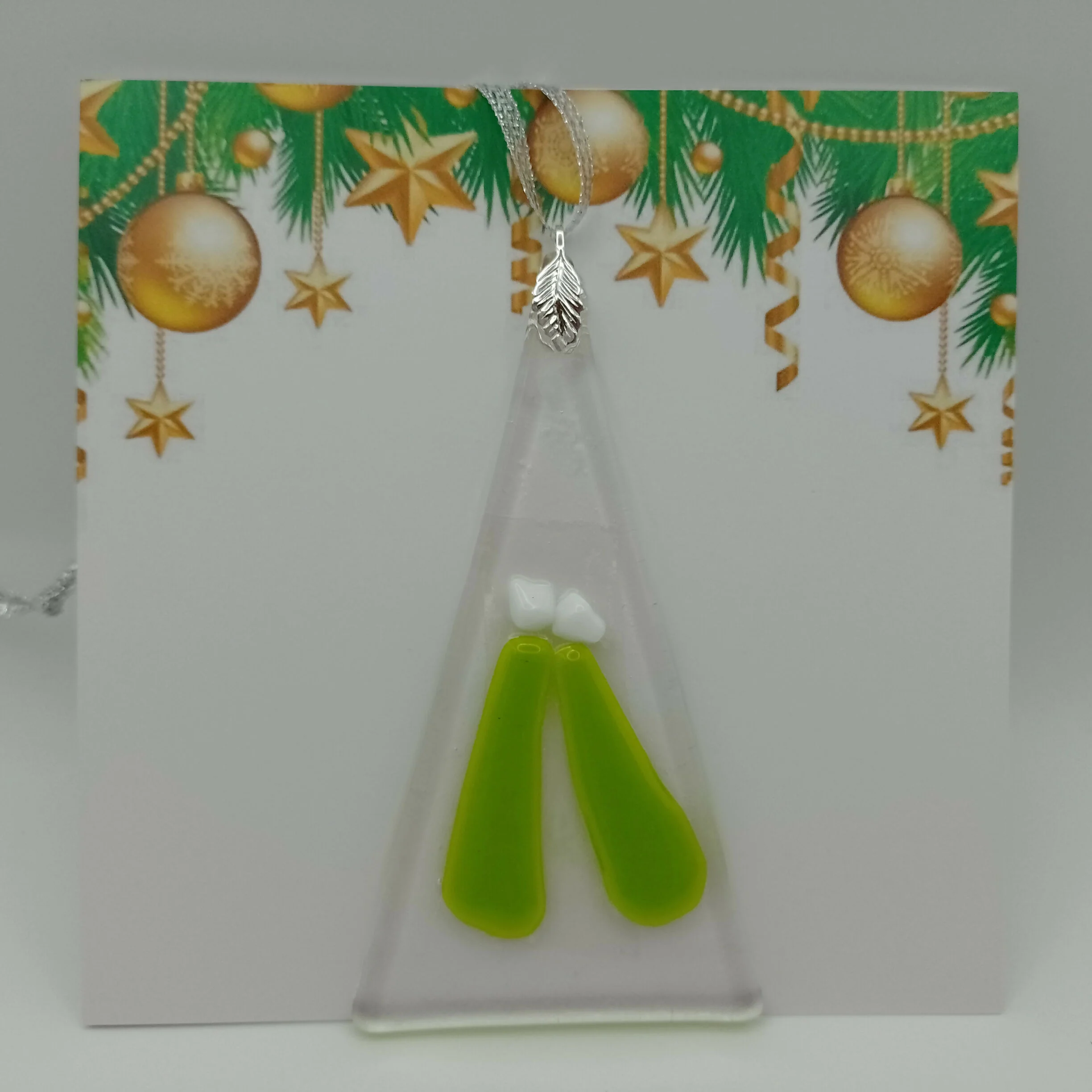 Fused Glass Christmas Card