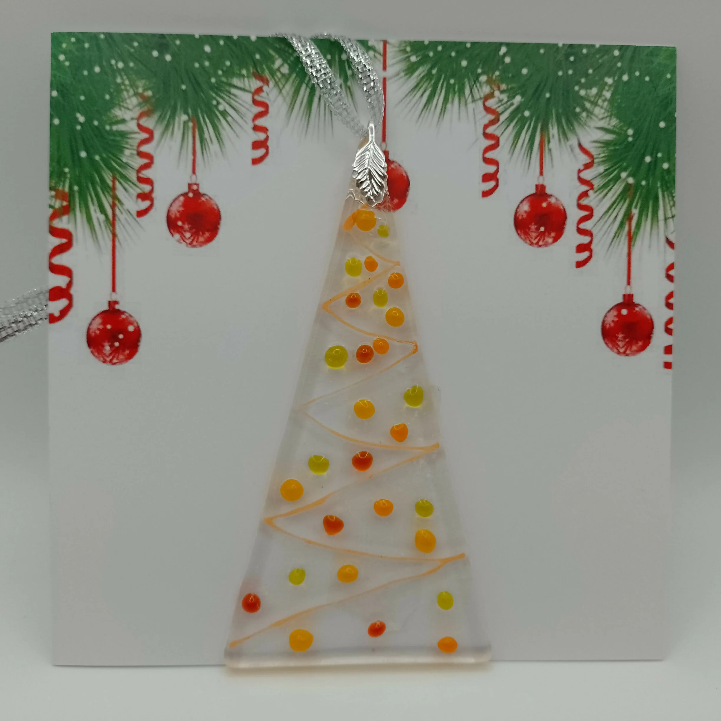 Fused Glass Christmas Card
