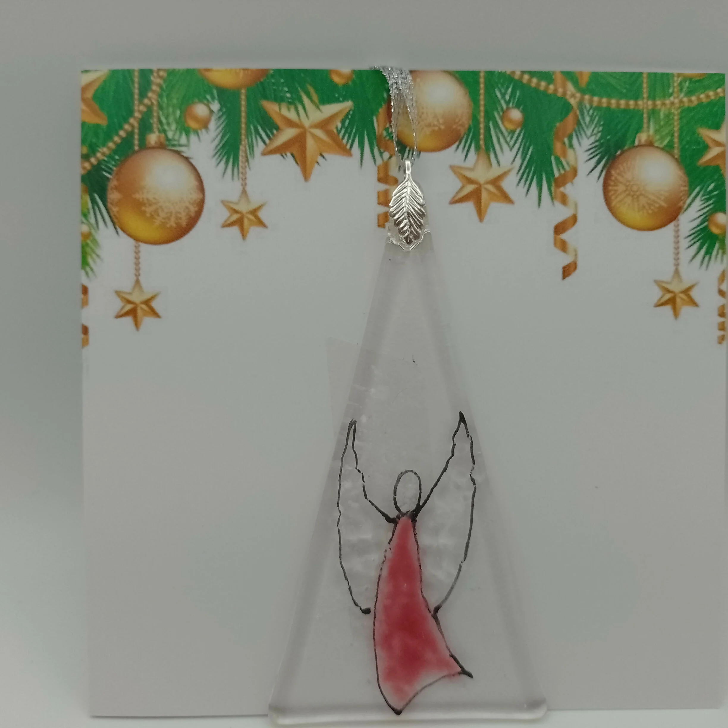Fused Glass Christmas Card