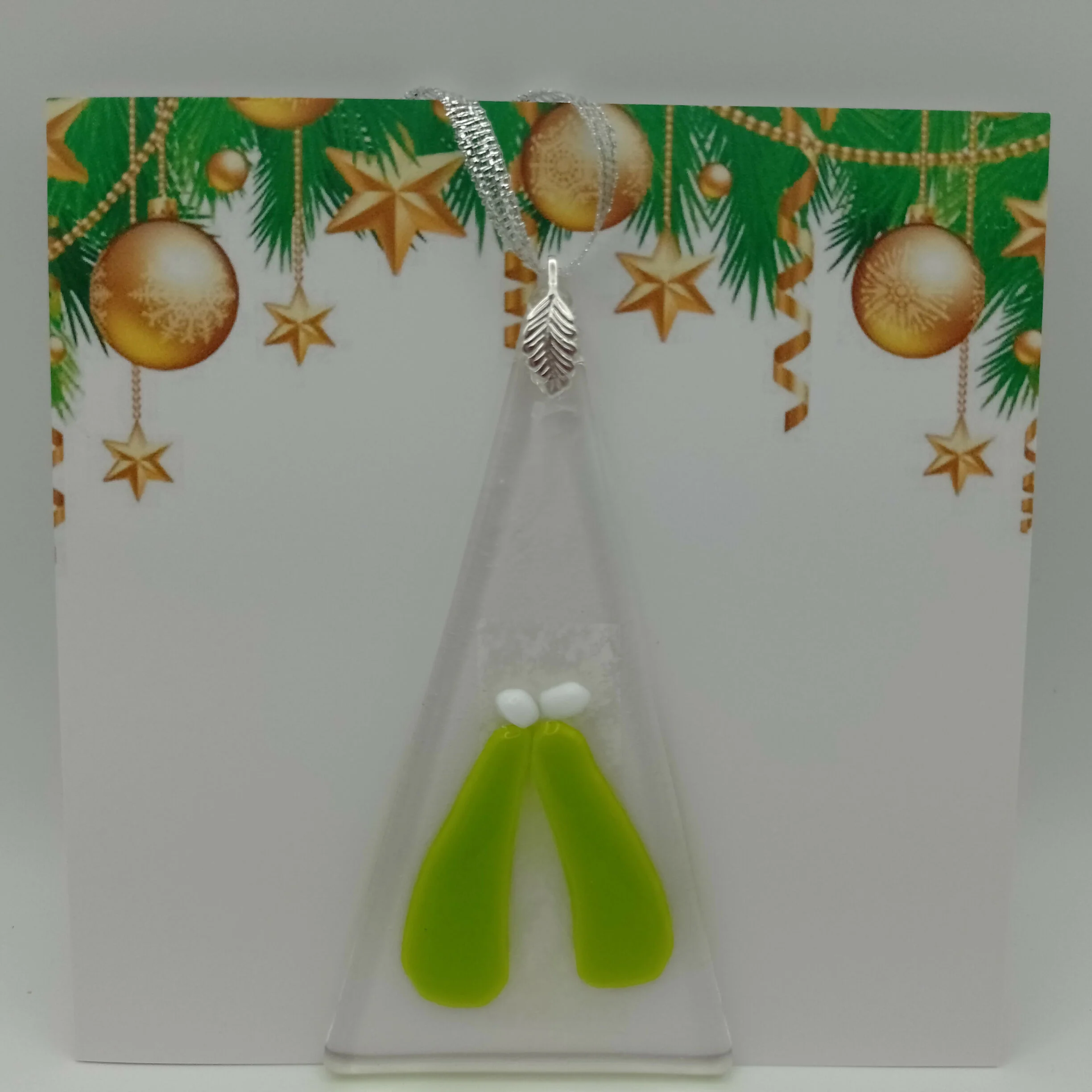 Fused Glass Christmas Card