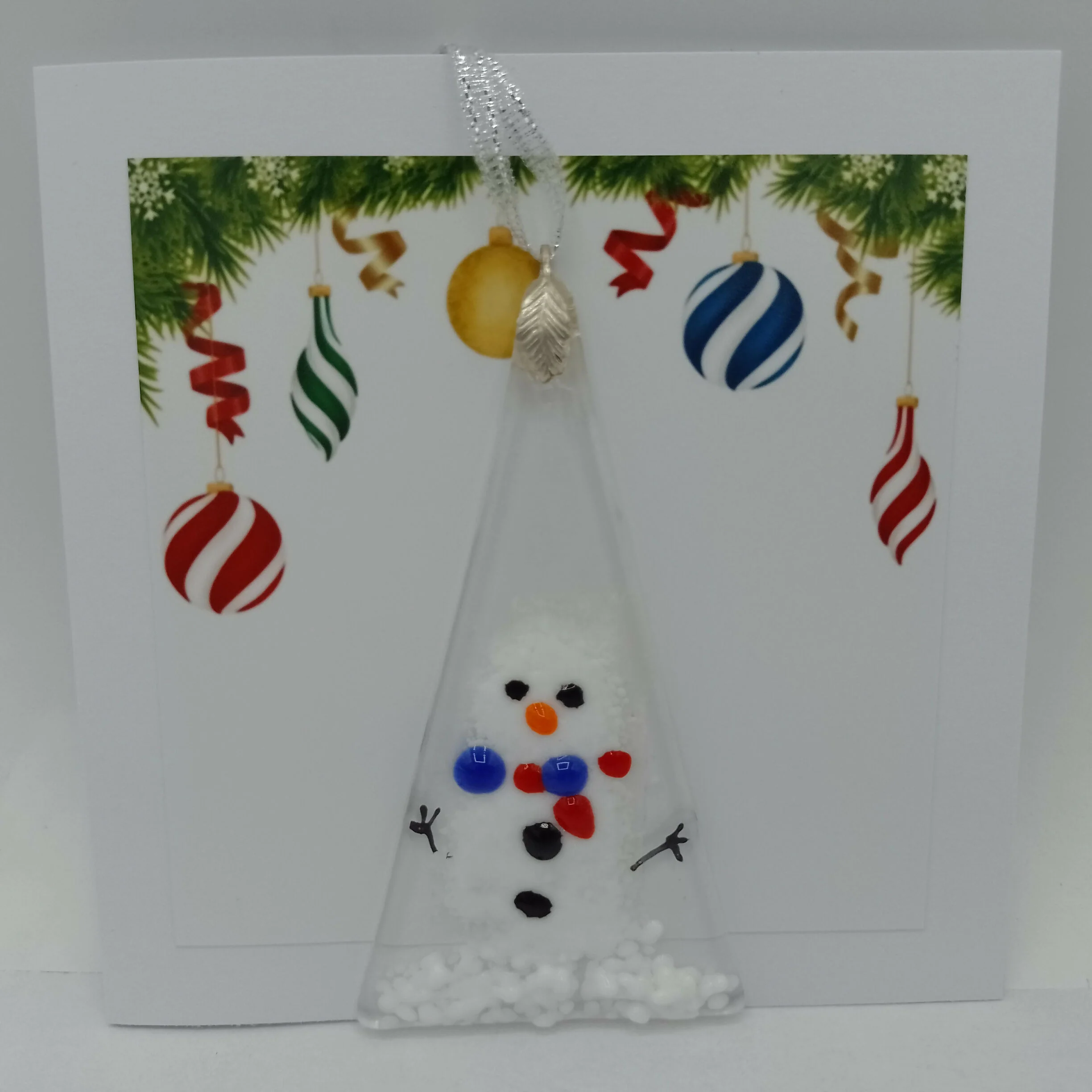 Fused Glass Christmas Card