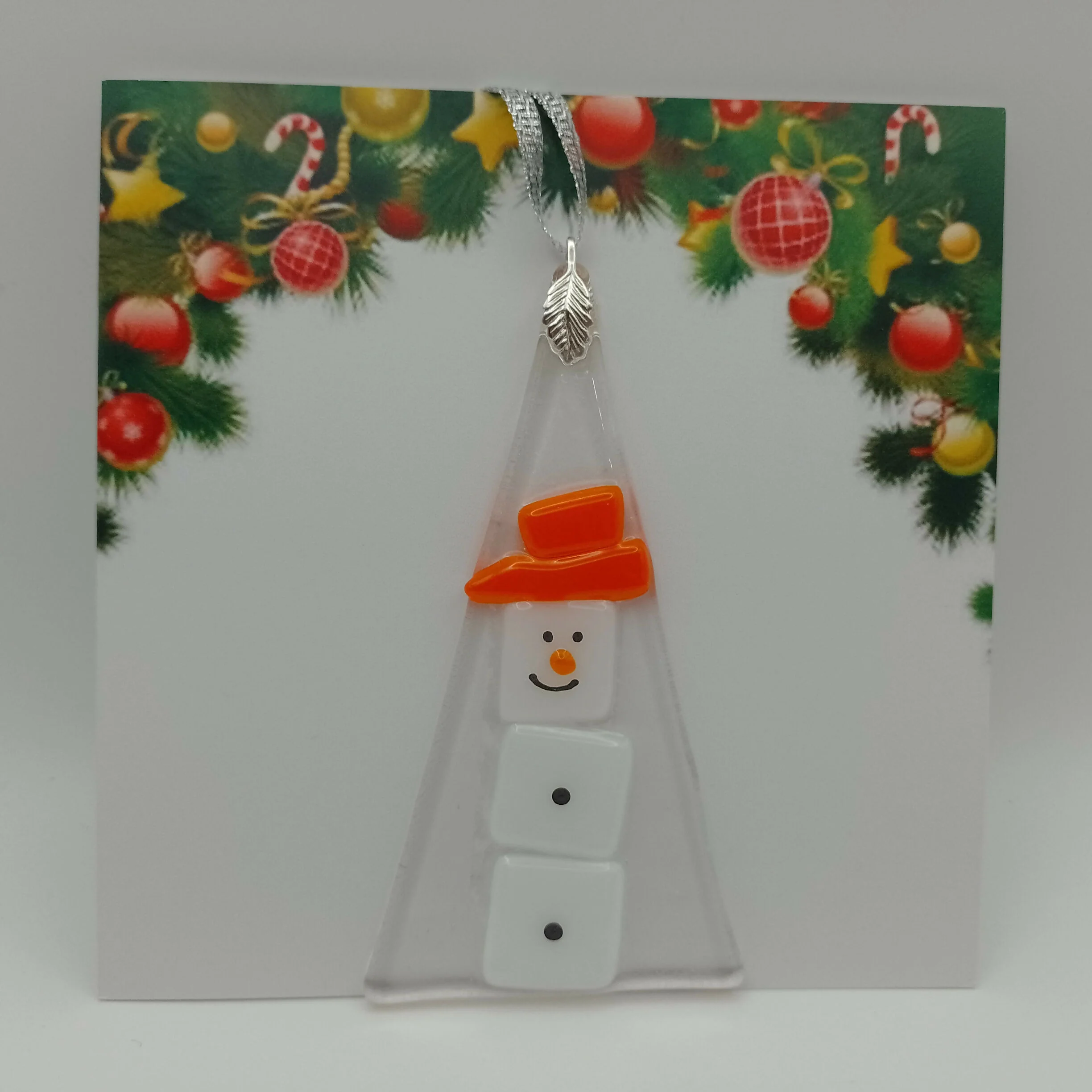 Fused Glass Christmas Card