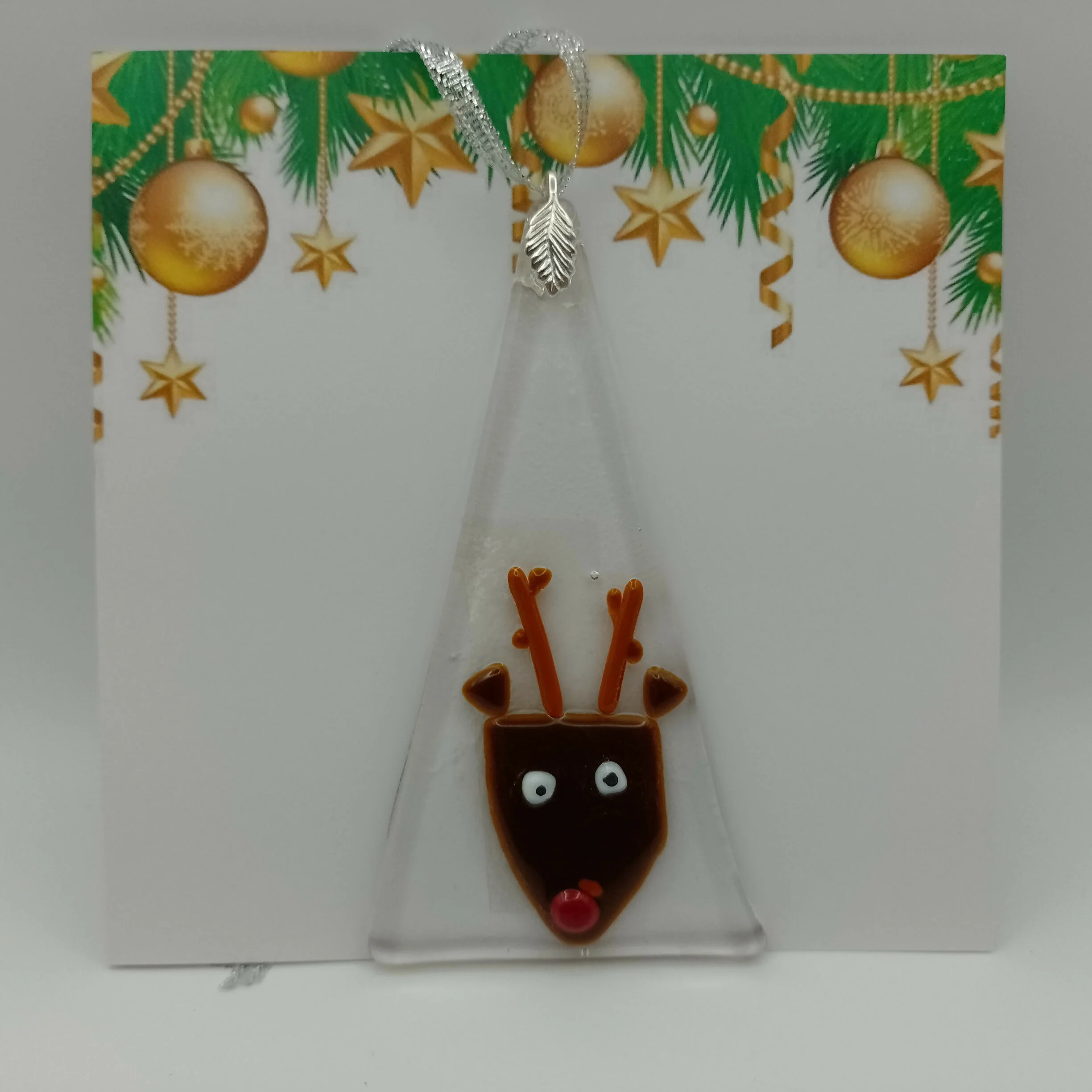 Fused Glass Christmas Card