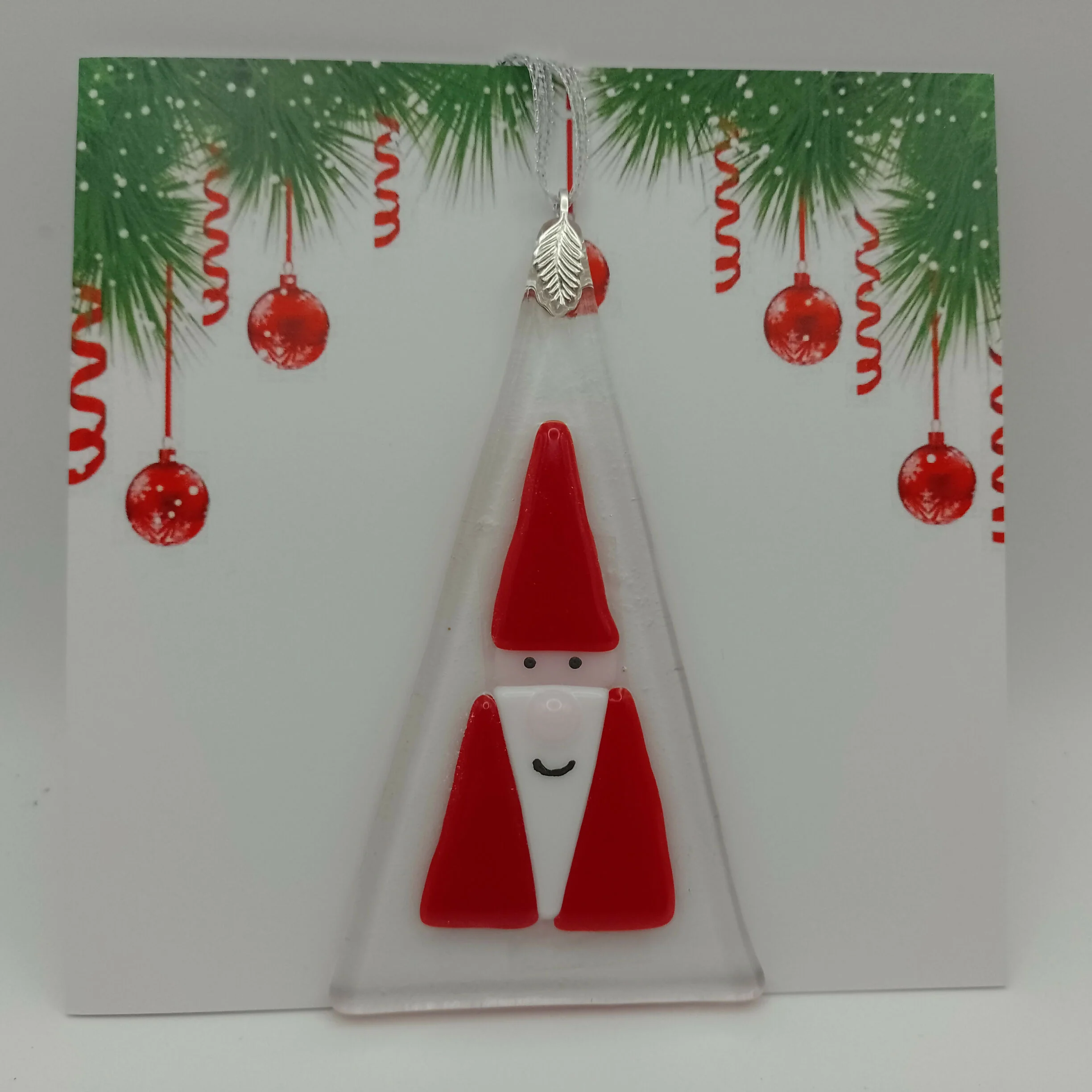 Fused Glass Christmas Card