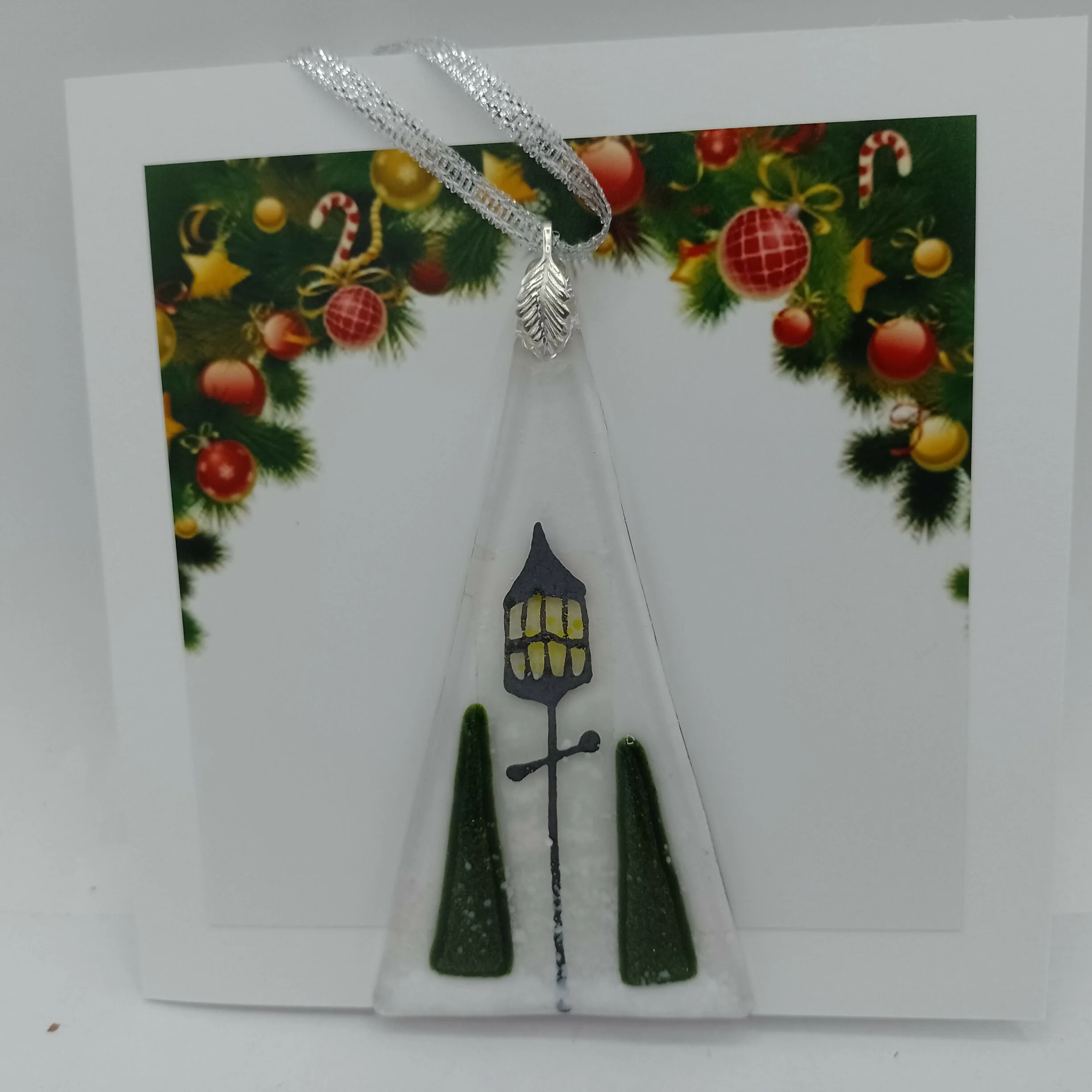 Fused Glass Christmas Card