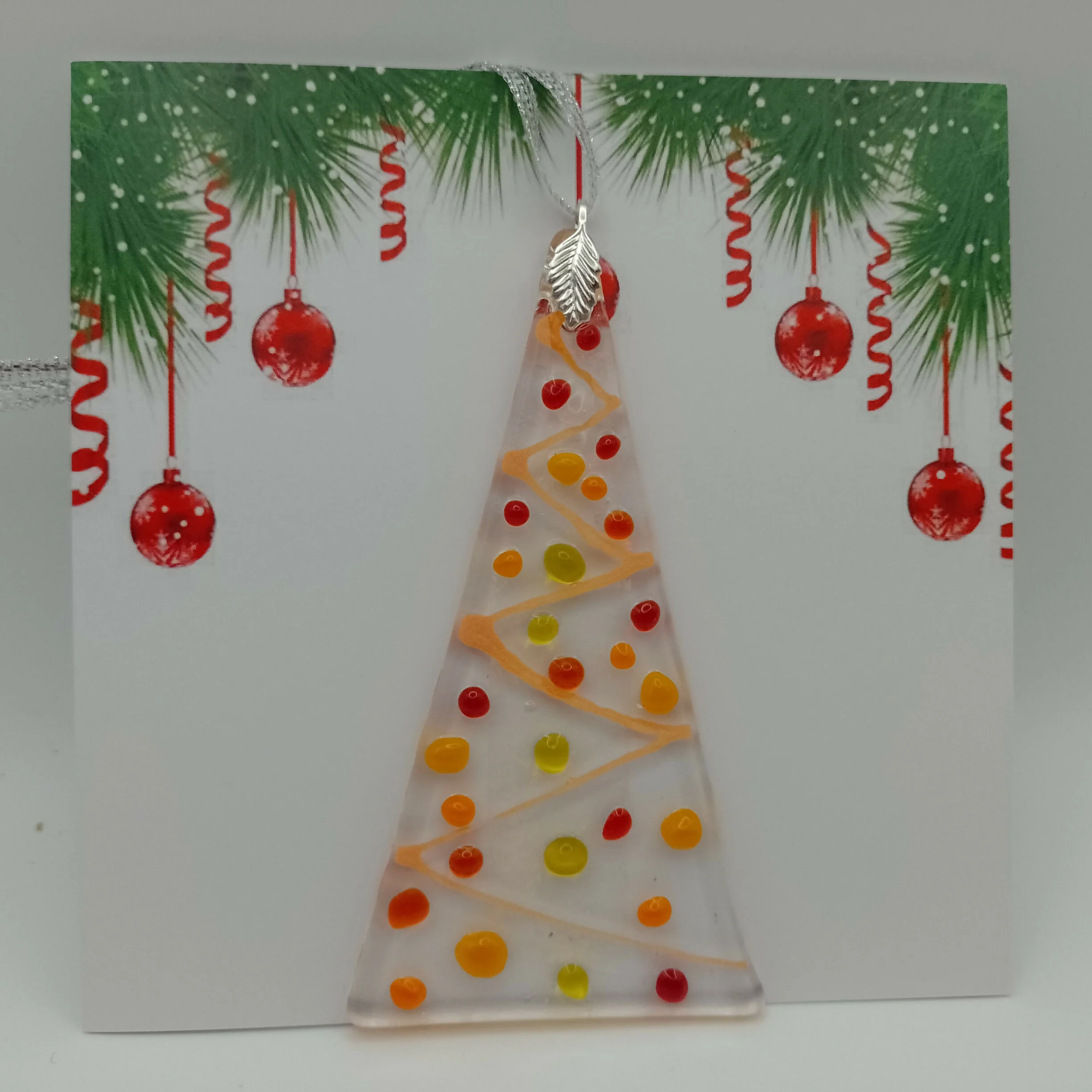 Fused Glass Christmas Card