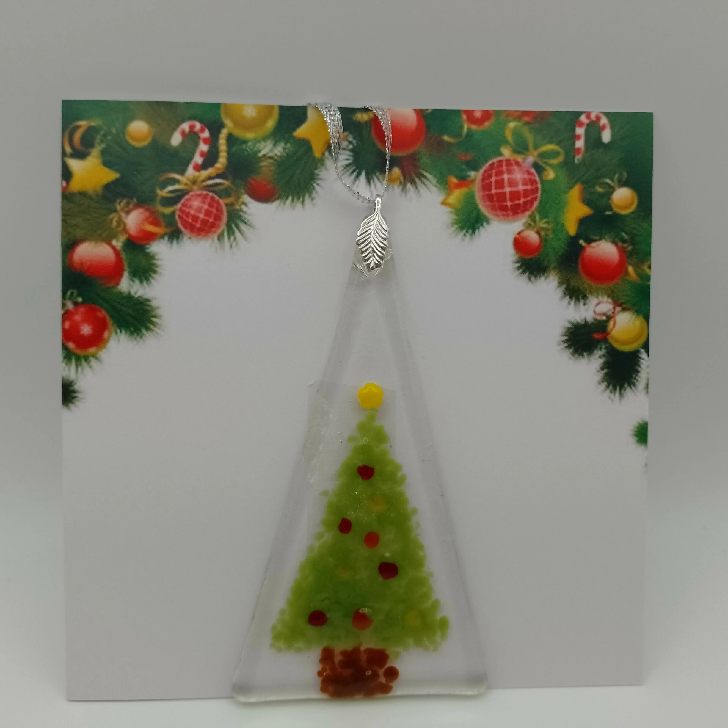Fused Glass Christmas Card
