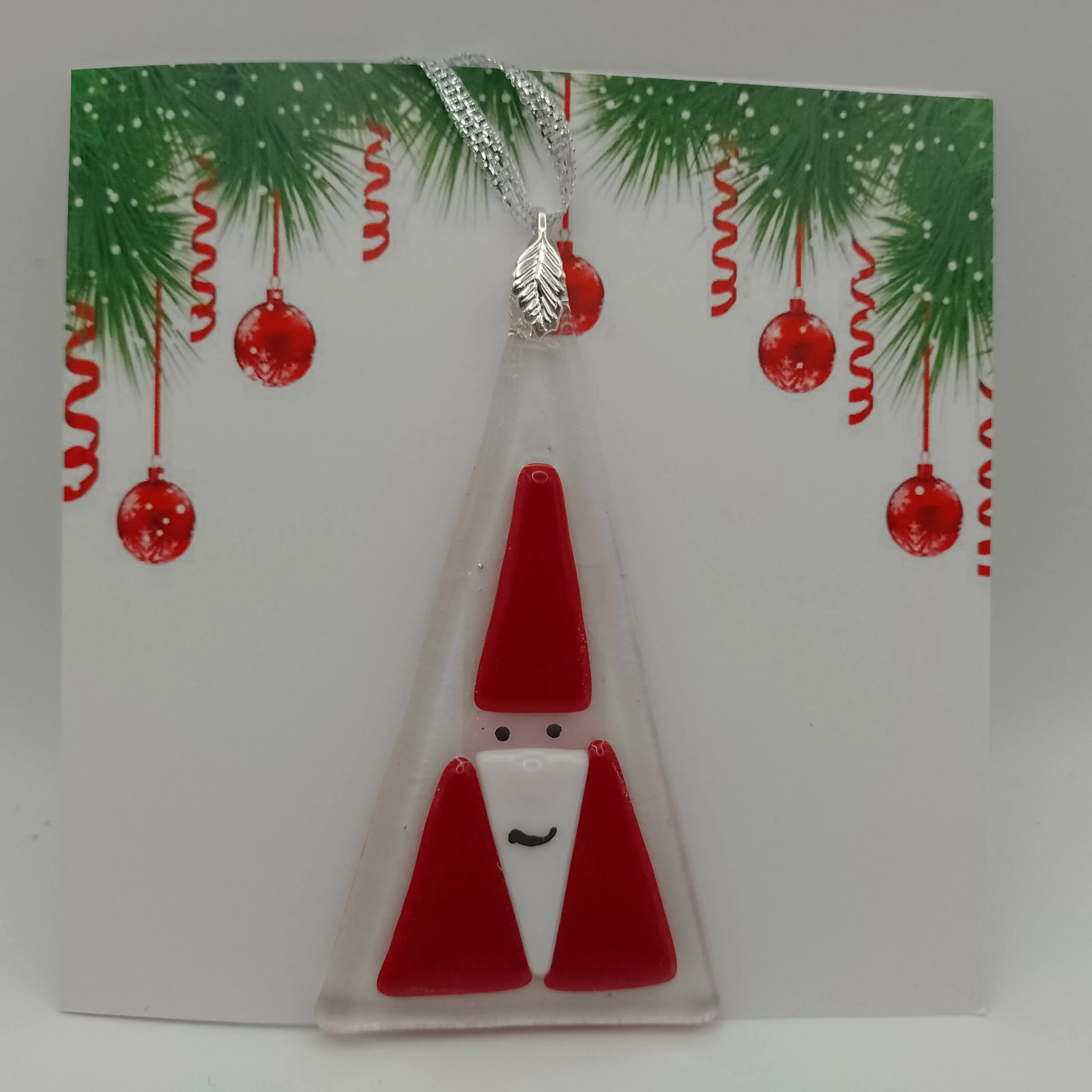 Fused Glass Christmas Card