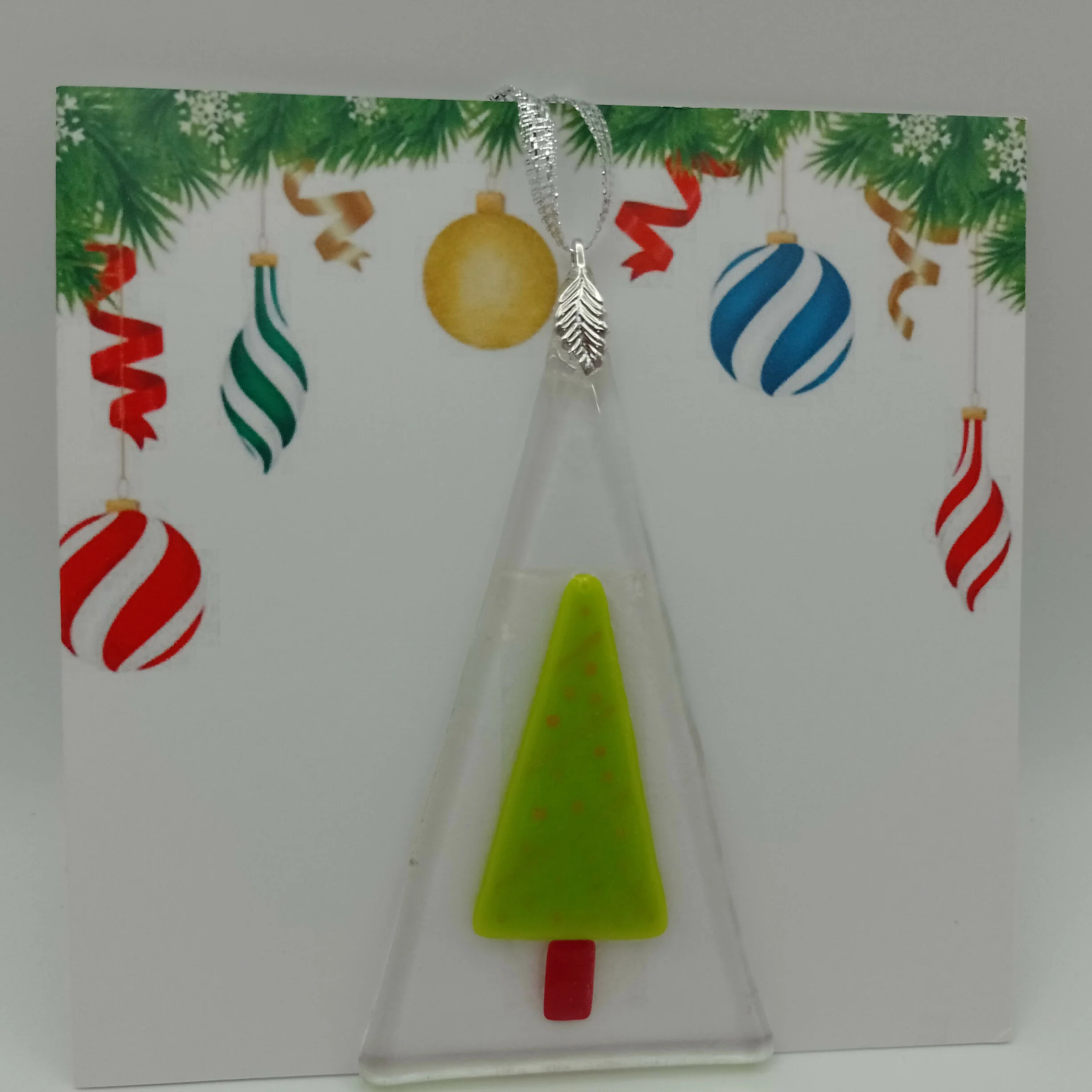 Fused Glass Christmas Card