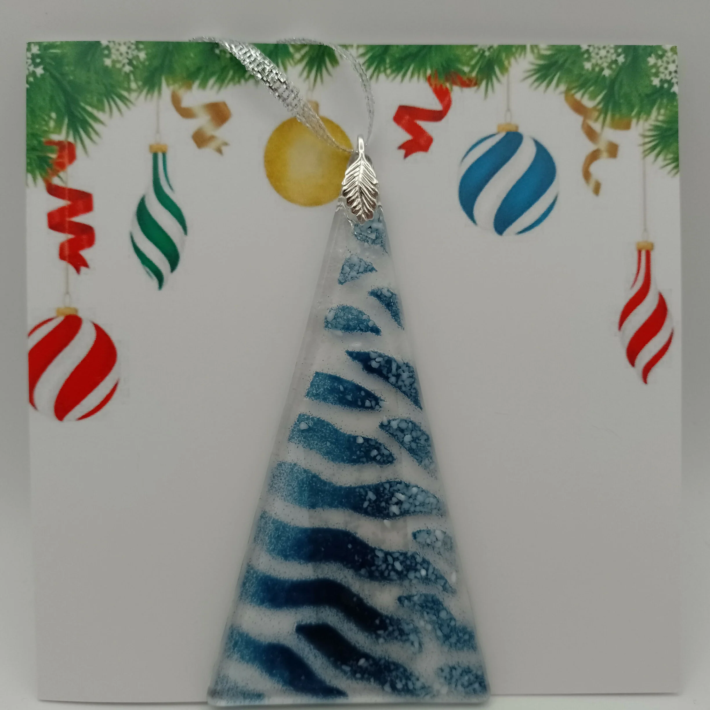 Fused Glass Christmas Card