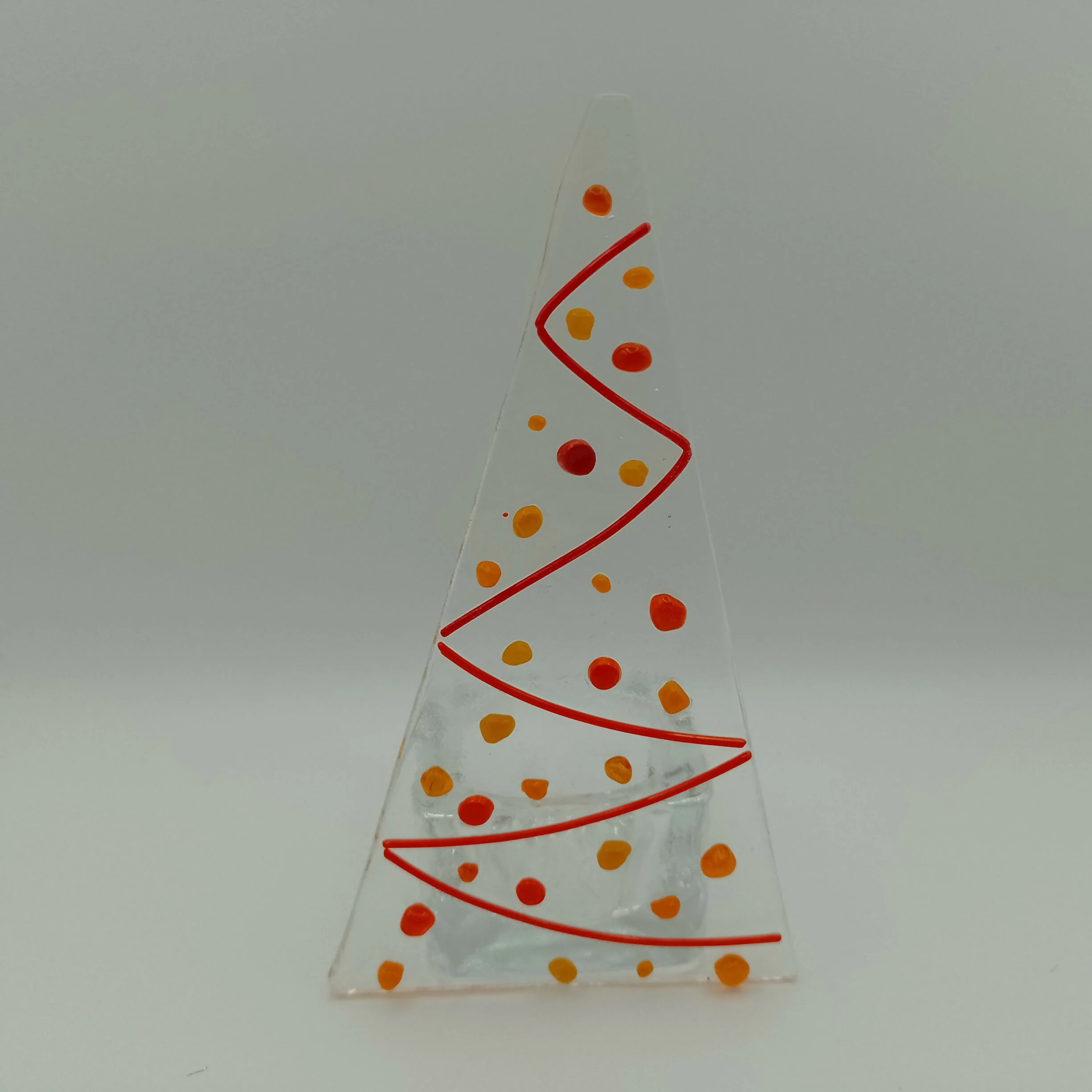 Fused Glass Christmas Tree Tealight