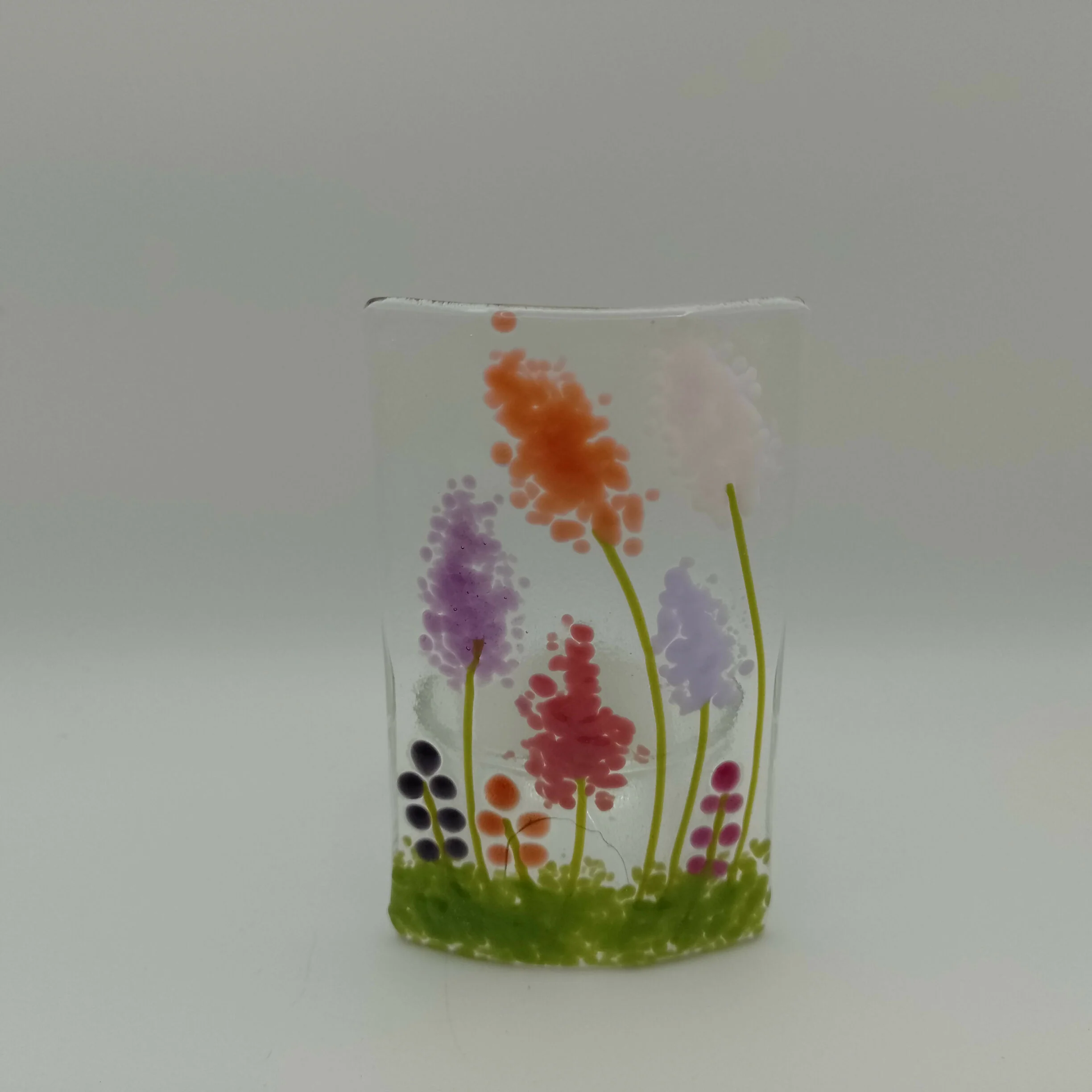 Fused Glass Flower Tealight - Image 2