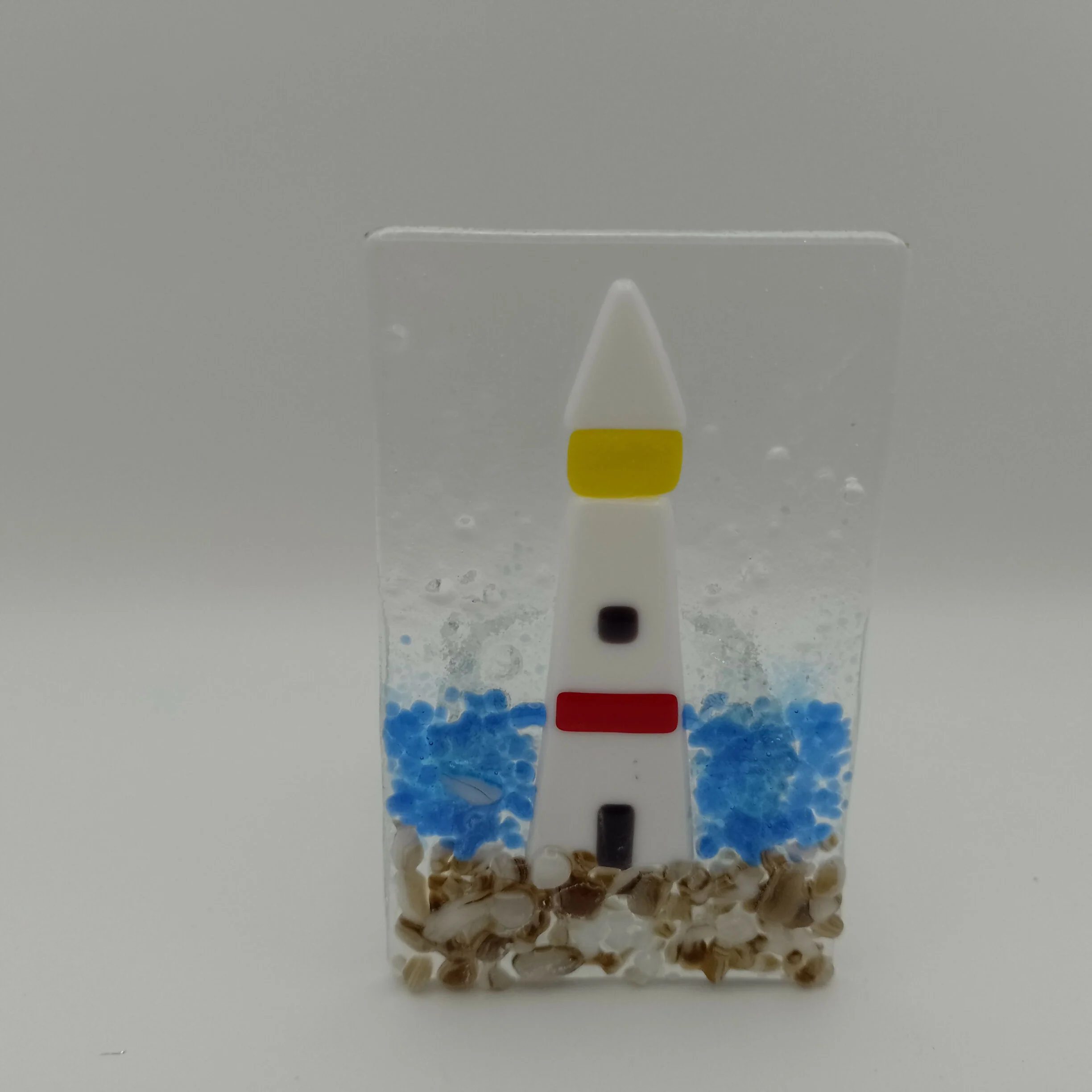 Fused Glass Lighthouse Tealight - Image 2
