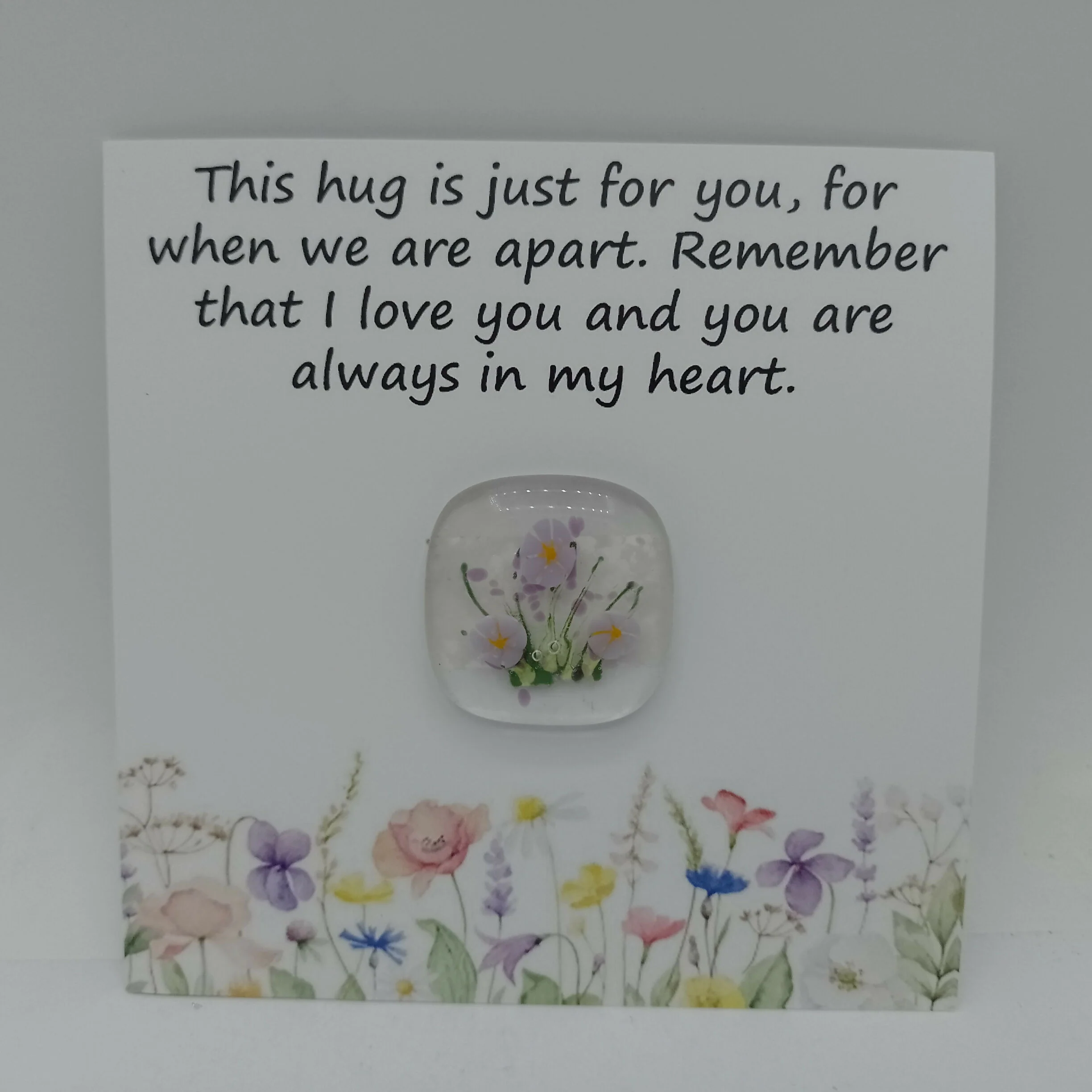 Fused Glass Pocket Hug Card