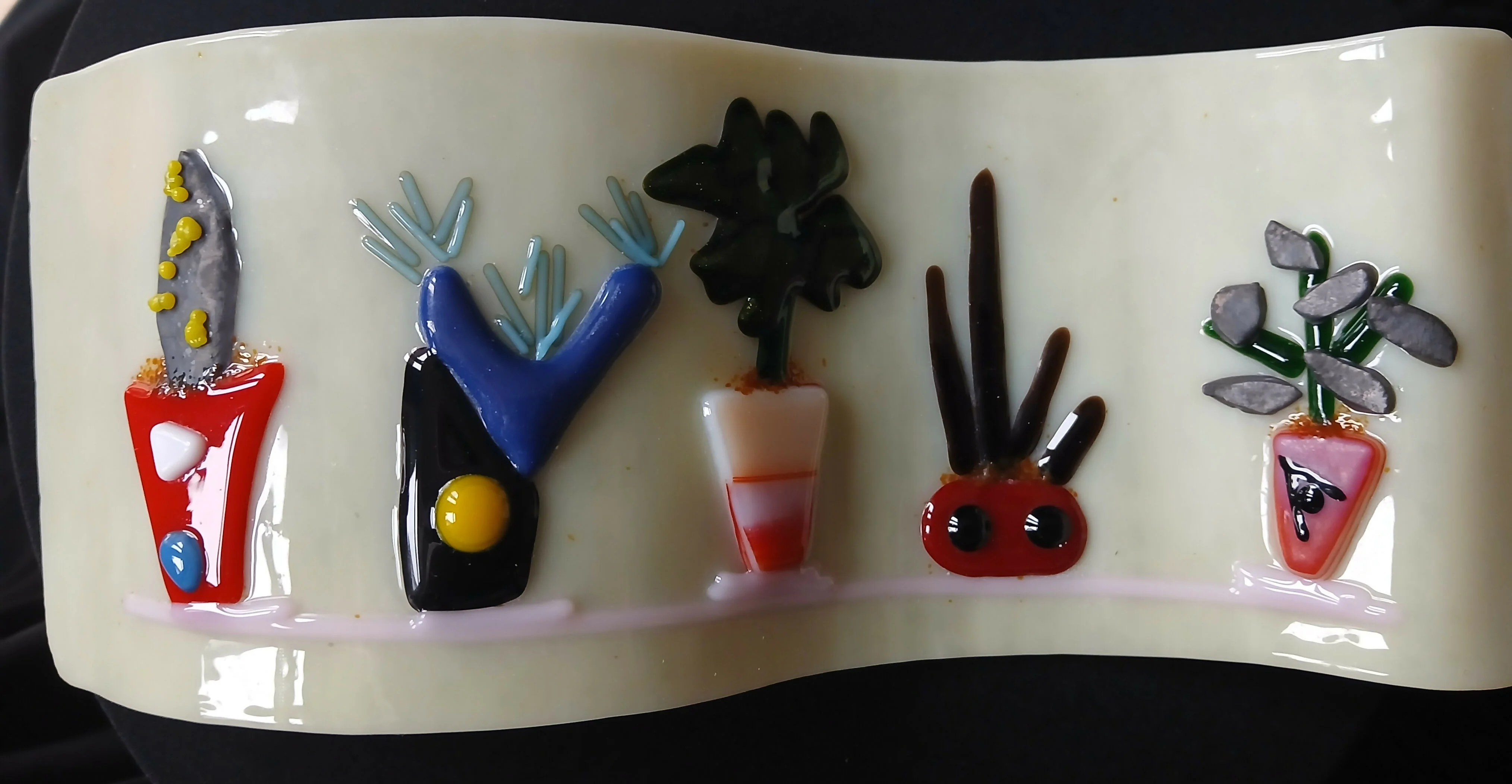 Fused Glass Wave (Cacti Design) - Image 2