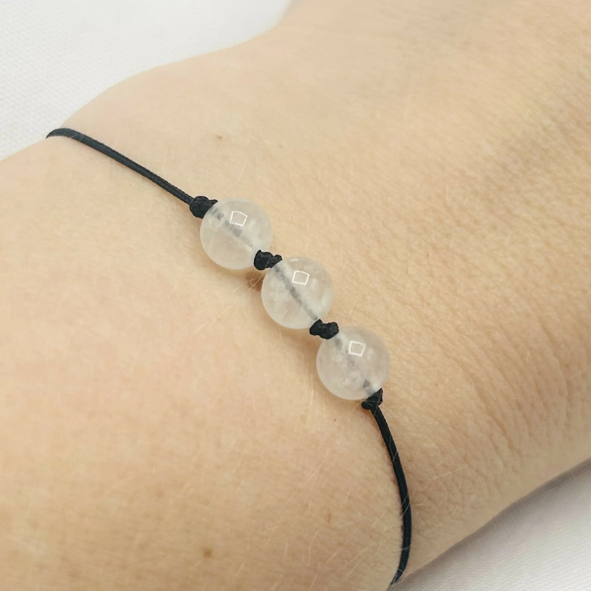 Gemstone Trio Cord Bracelet – Adjustable & Intentional Jewellery - Image 18