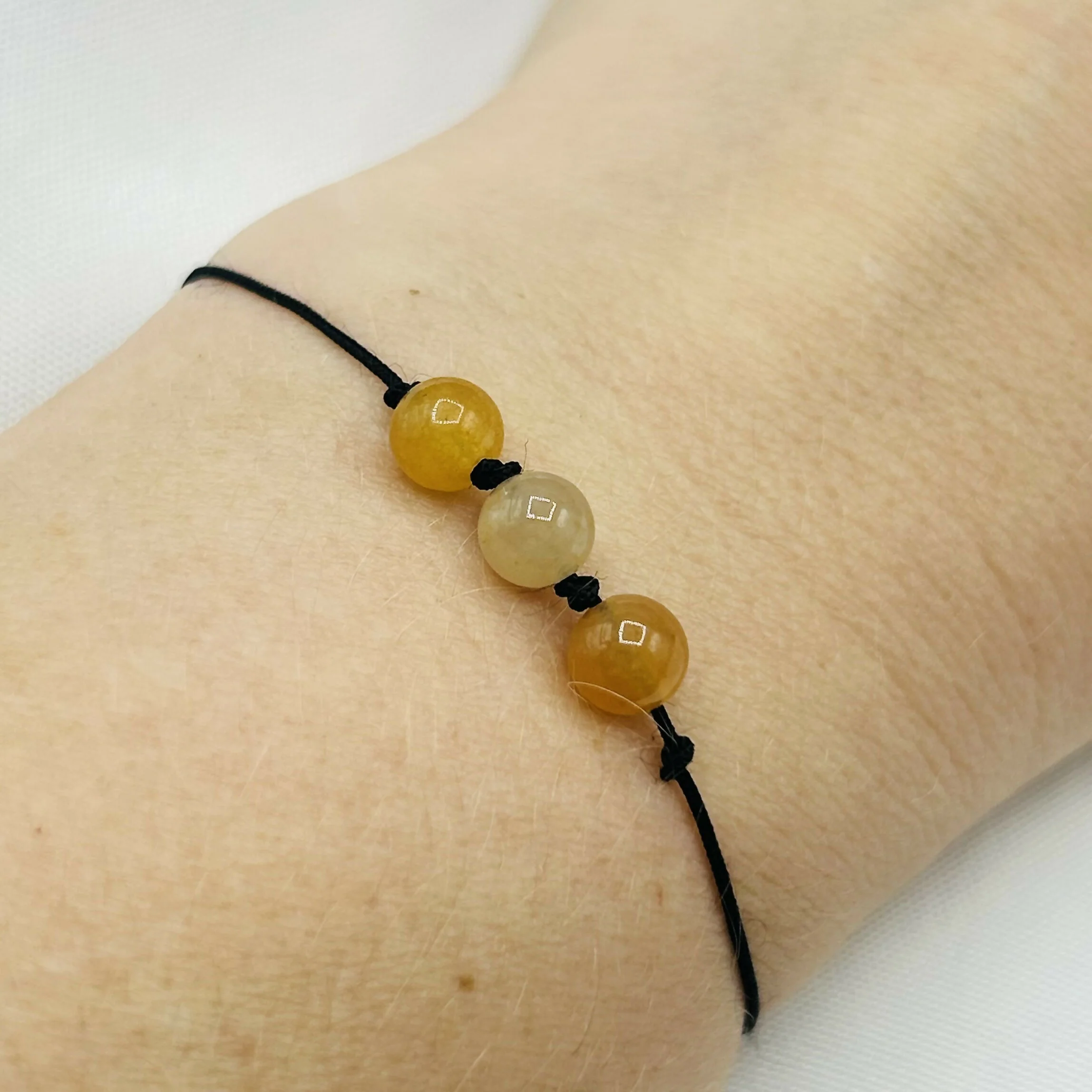 Gemstone Trio Cord Bracelet – Adjustable & Intentional Jewellery - Image 5