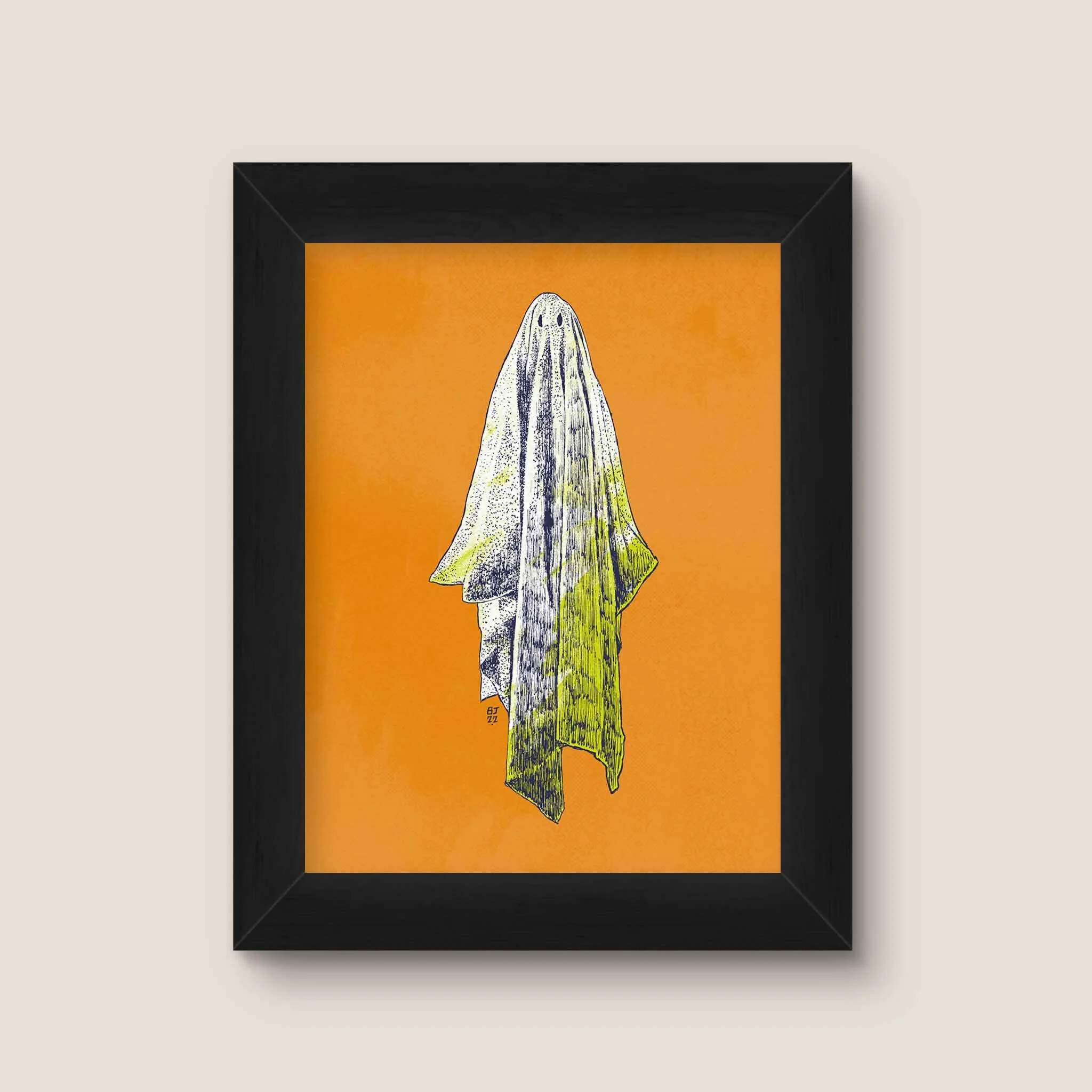 Ghost Art Print – Minimalist Pop Illustration - Image 5