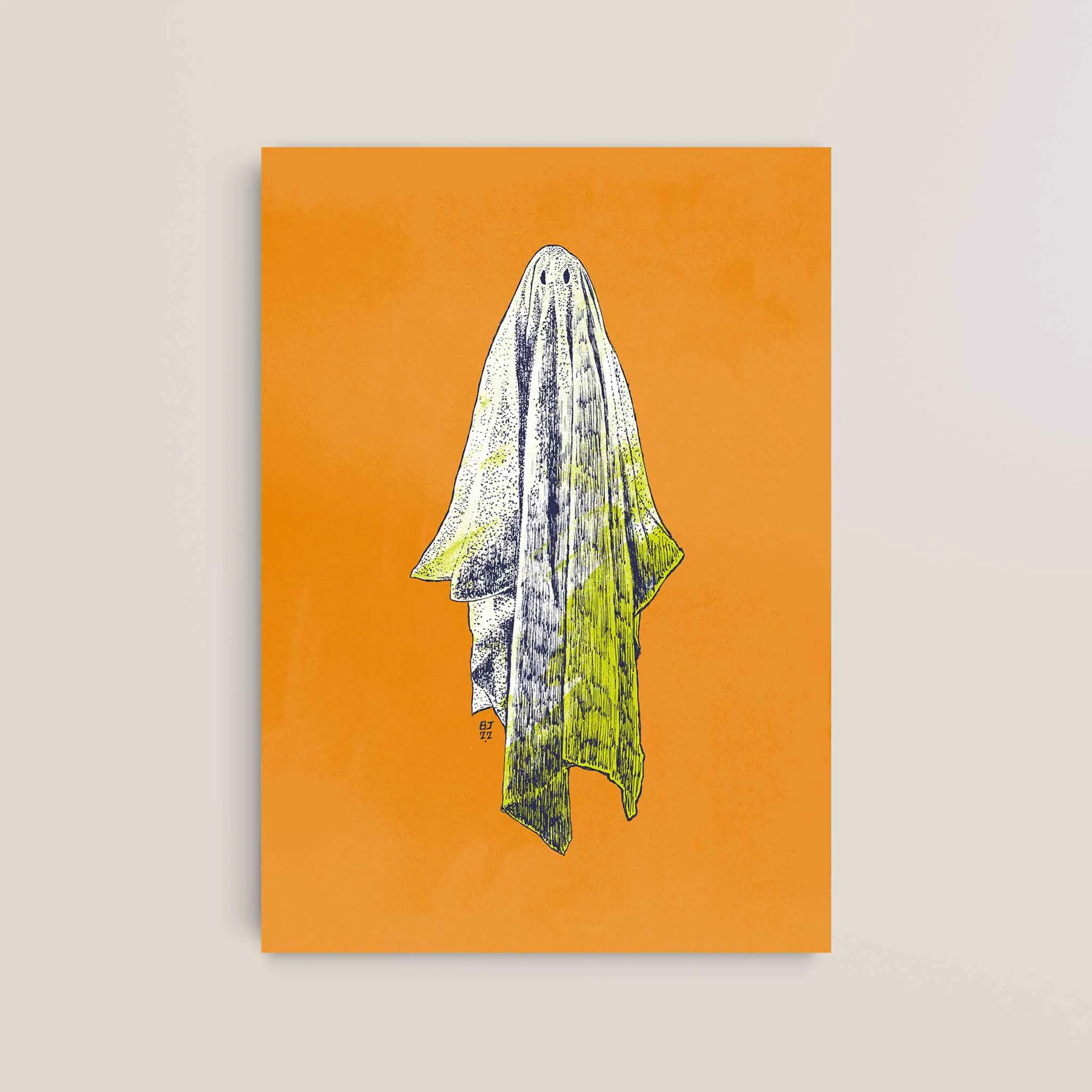 Ghost Art Print – Minimalist Pop Illustration - Image 6
