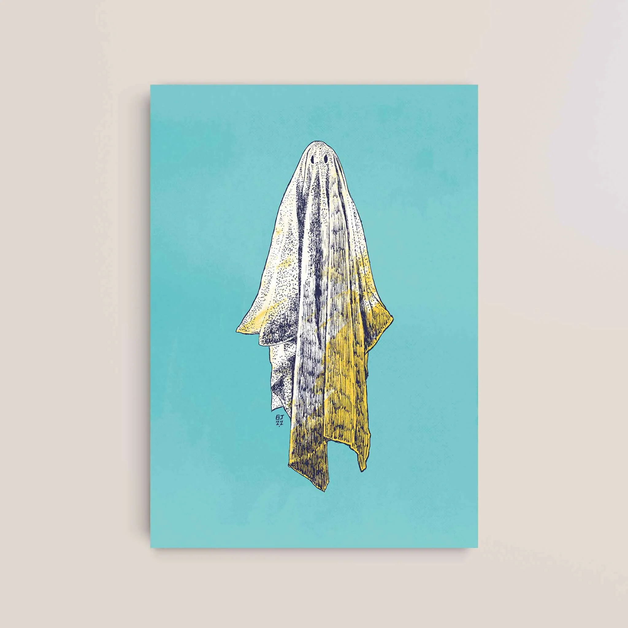 Ghost Art Print – Minimalist Pop Illustration - Image 8