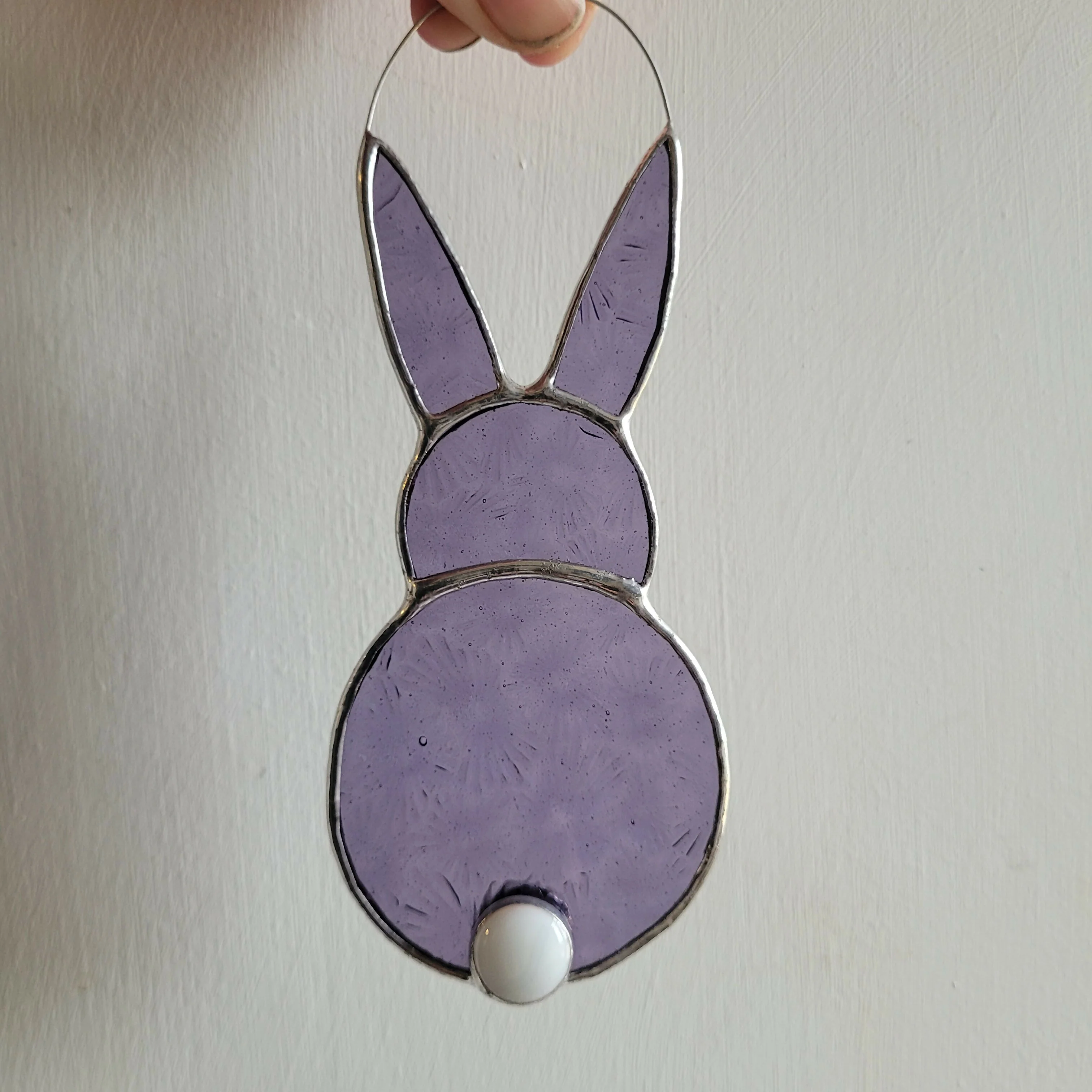Glass Pastel Bunny Decoration - Image 2