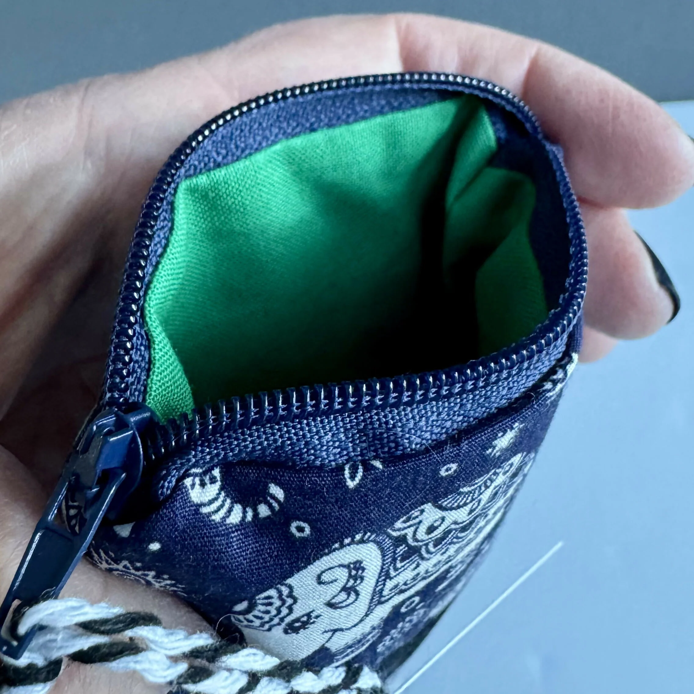 Glasses Case - Navy Elephant - Image 2