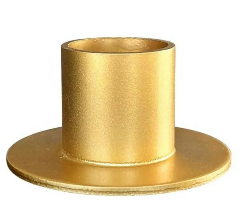 Gold Metal Candle Holder