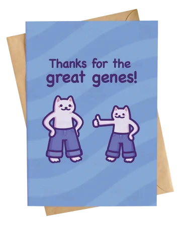 Great Genes Greetings Card